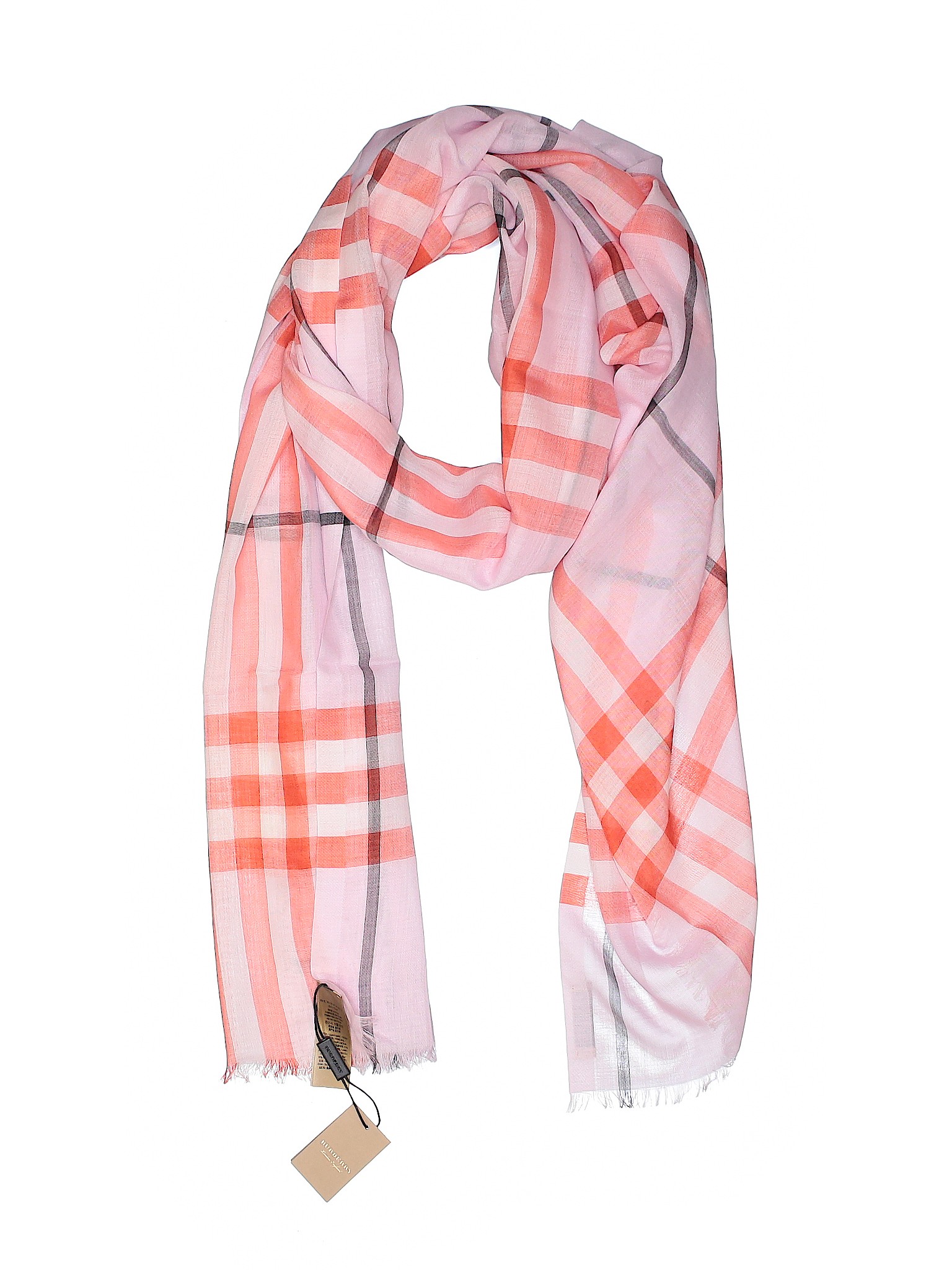 NWT Burberry Women Pink Scarf One Size | eBay