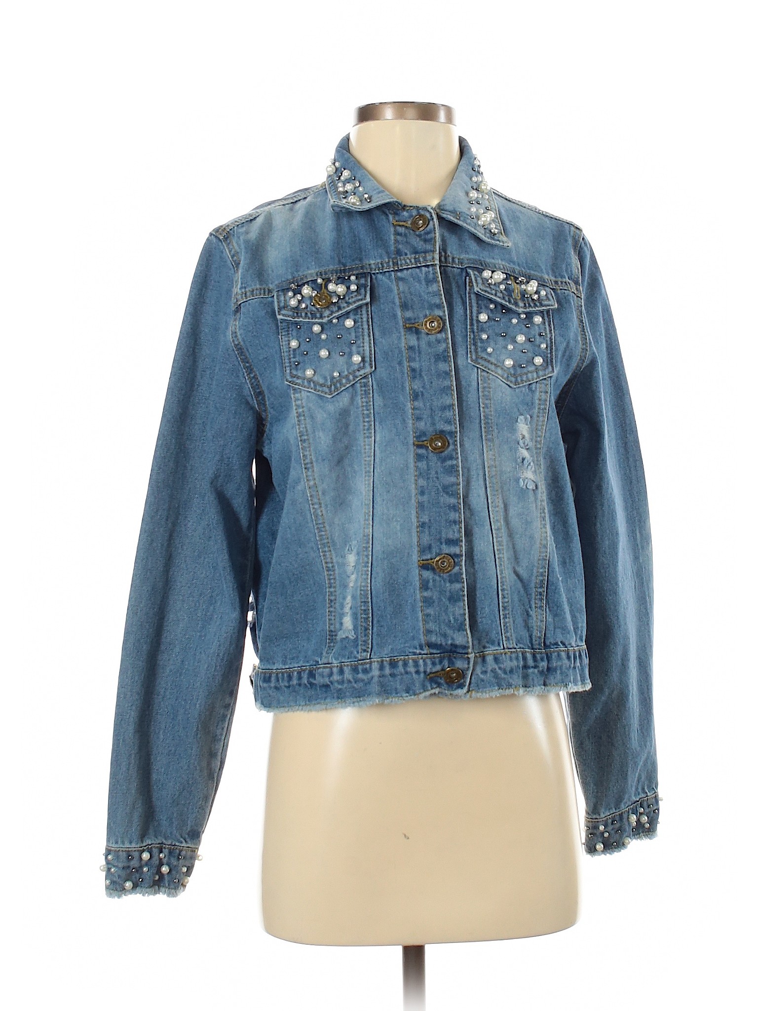 Lea & Viola Blue Denim Jacket Size S - 76% off | thredUP