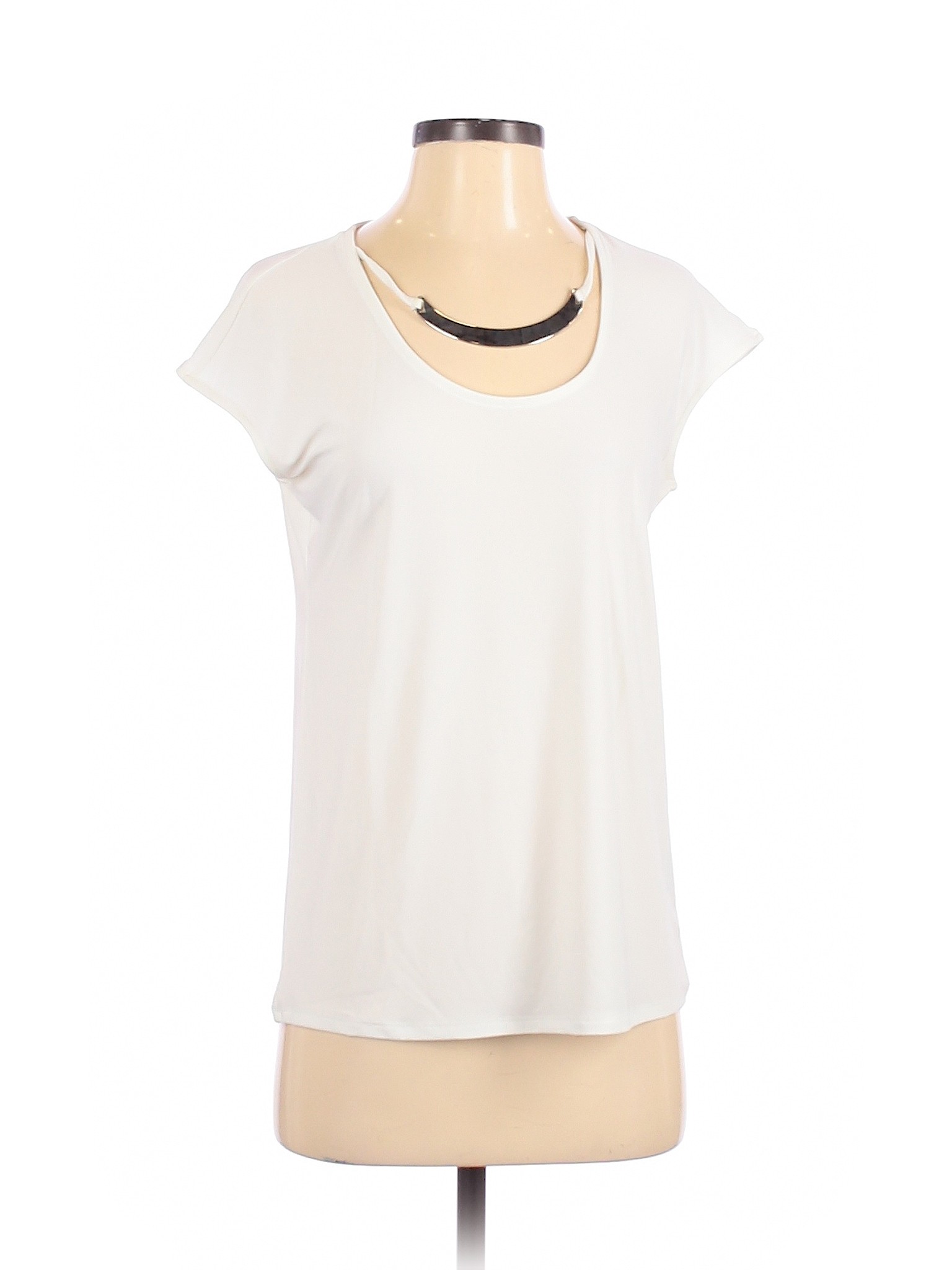 White House Black Market Women White Short Sleeve Top XS | eBay