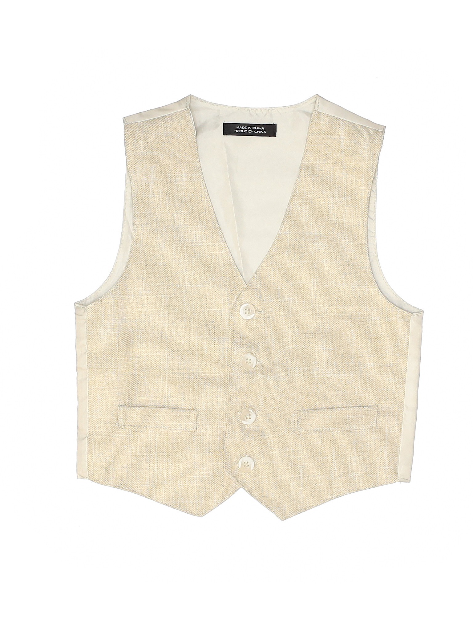 Unbranded Boys Ivory Tuxedo Vest 4T | eBay
