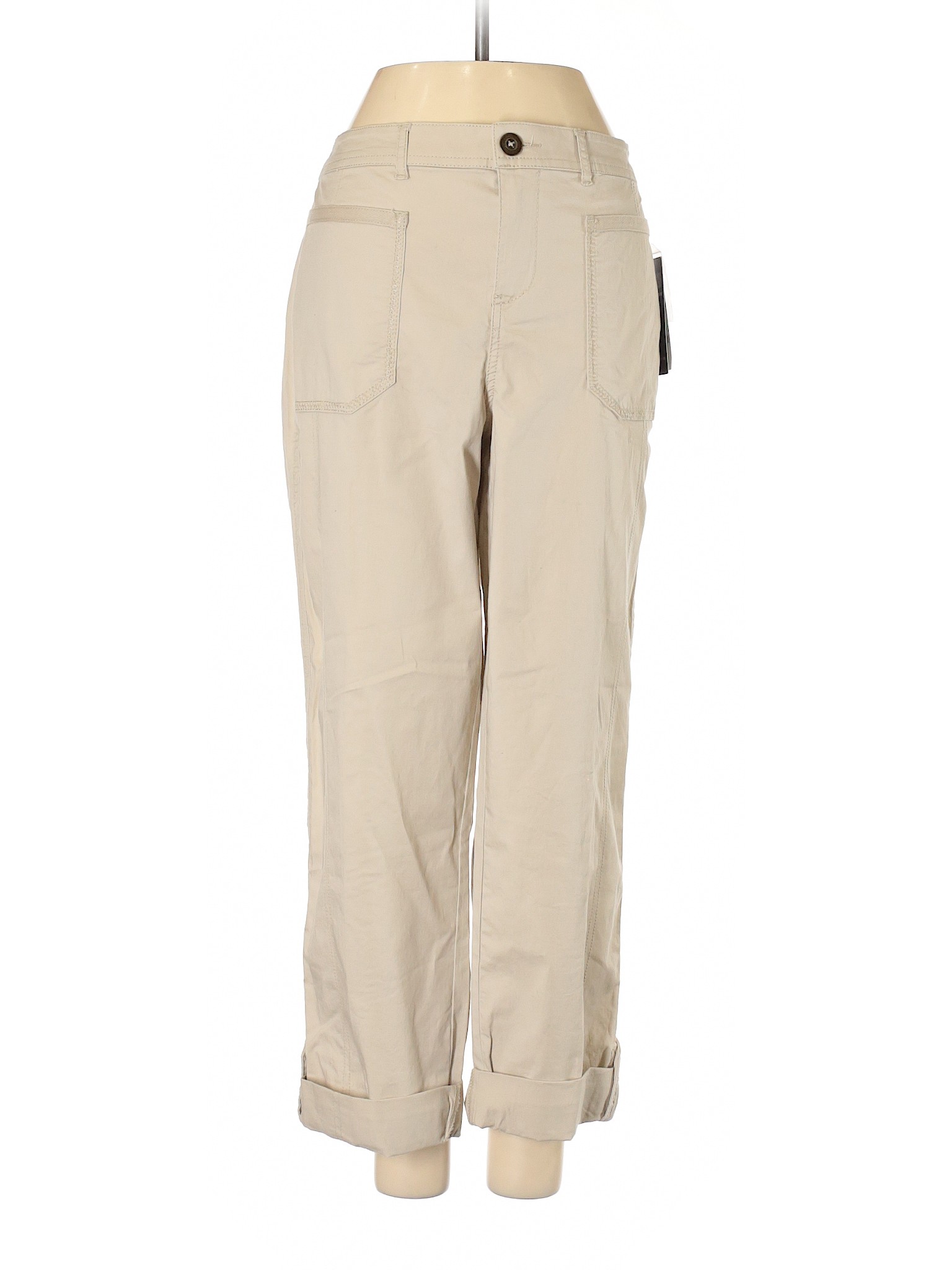 NWT Style&Co Women Brown Khakis 8 | eBay