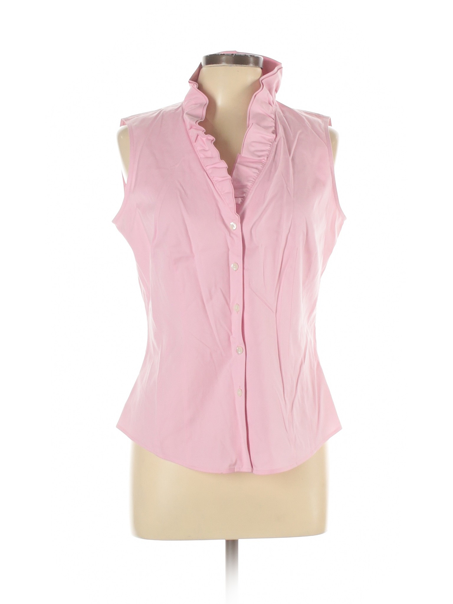 Brooks Brothers Women Pink Sleeveless Button-Down Shirt 10 | eBay