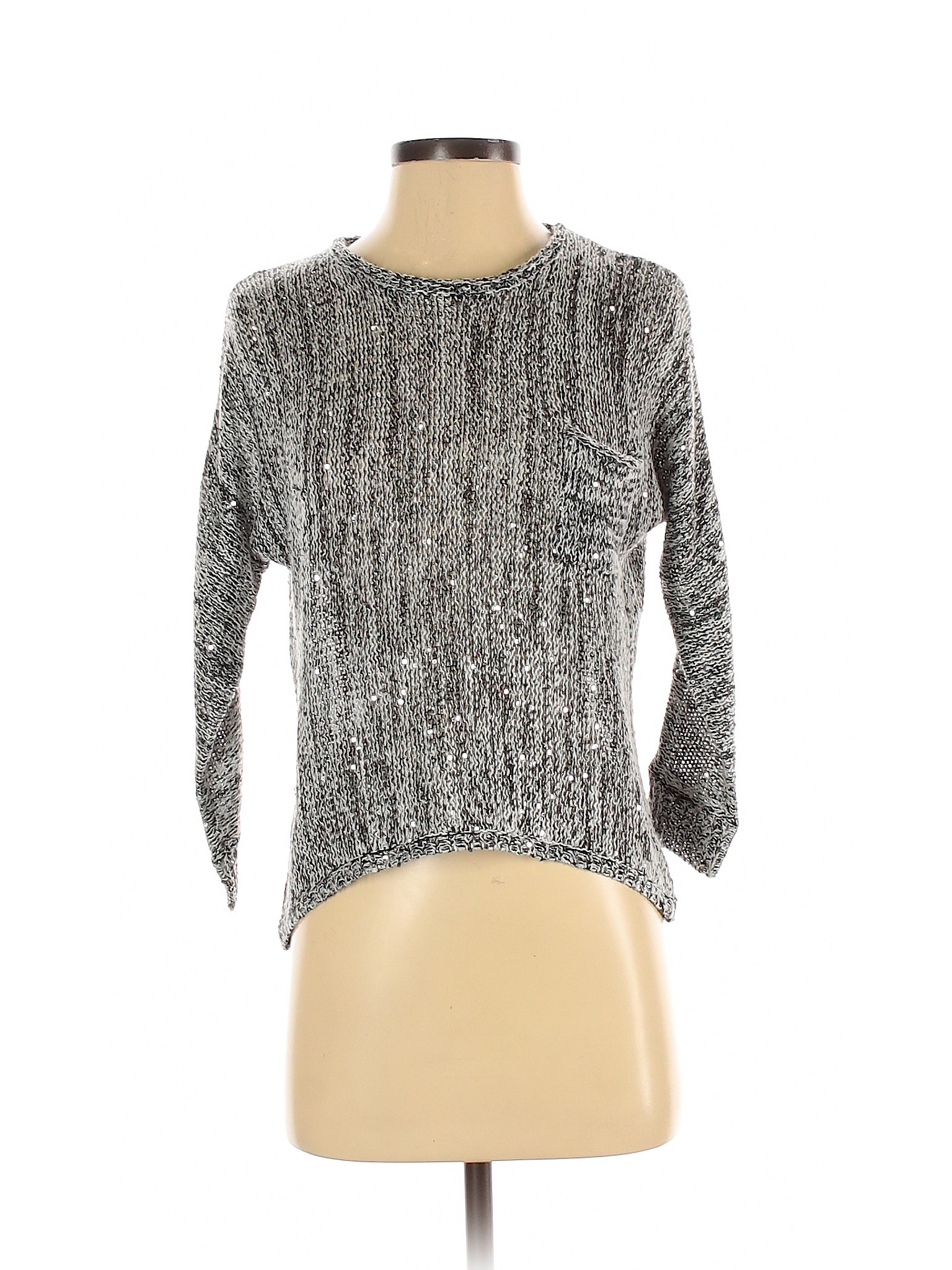 Assorted Brands Women Silver Pullover Sweater S | eBay