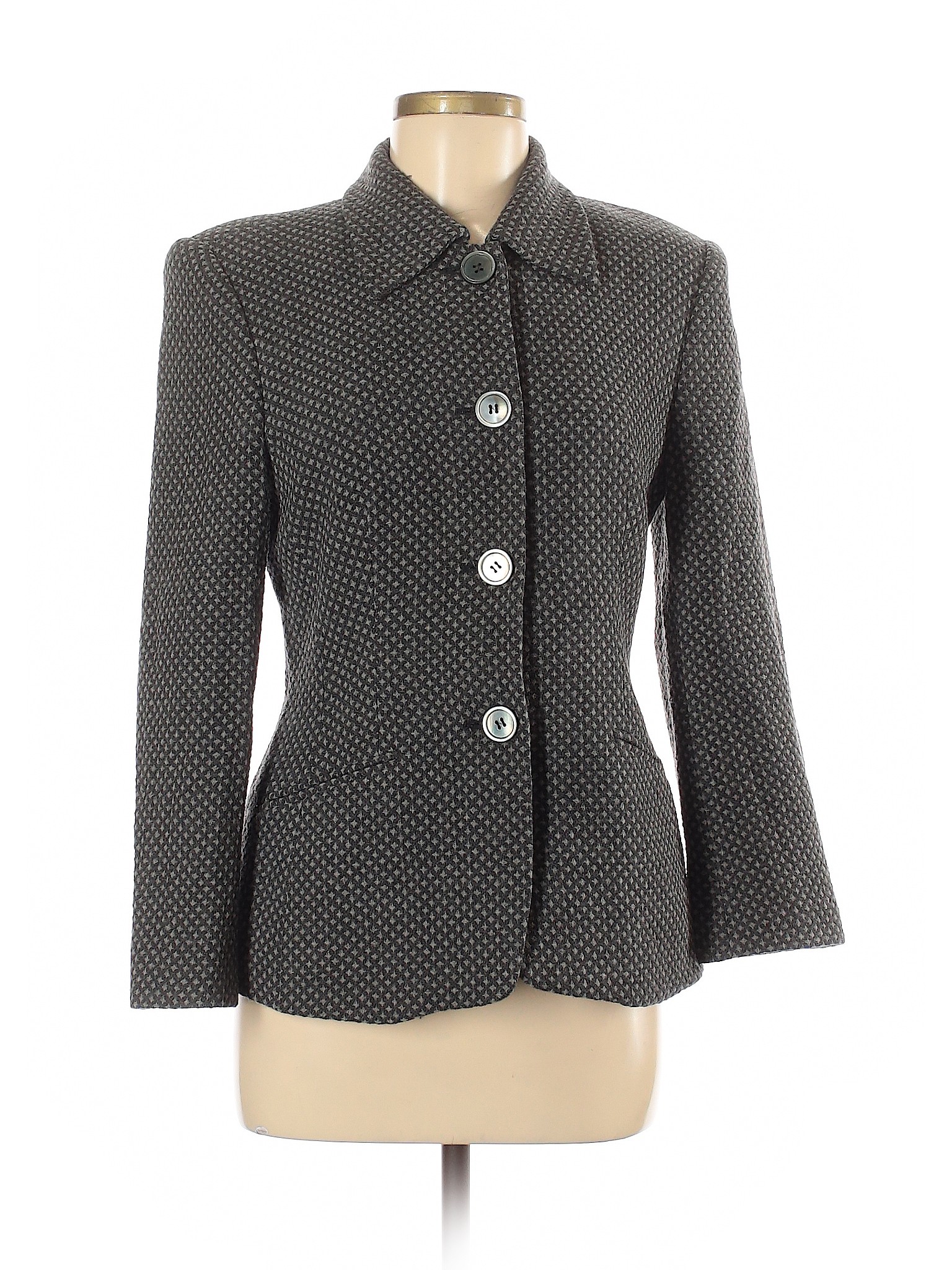 Laurel Women Gray Wool Blazer 38 eur | eBay