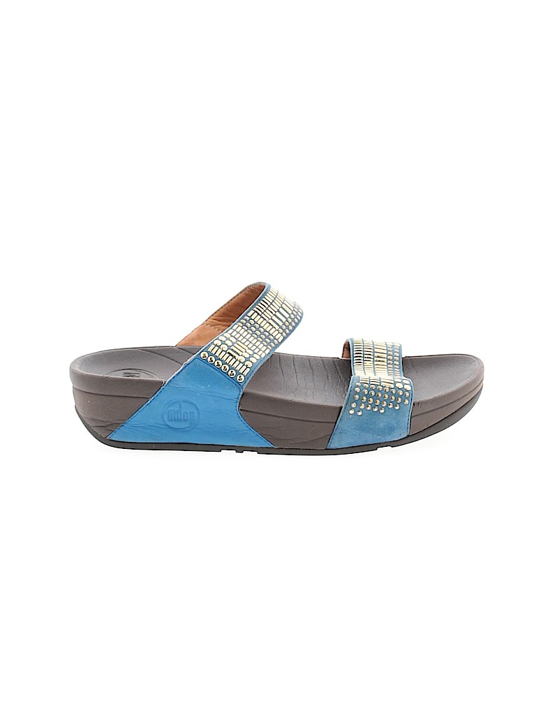 fitflop blue sandals