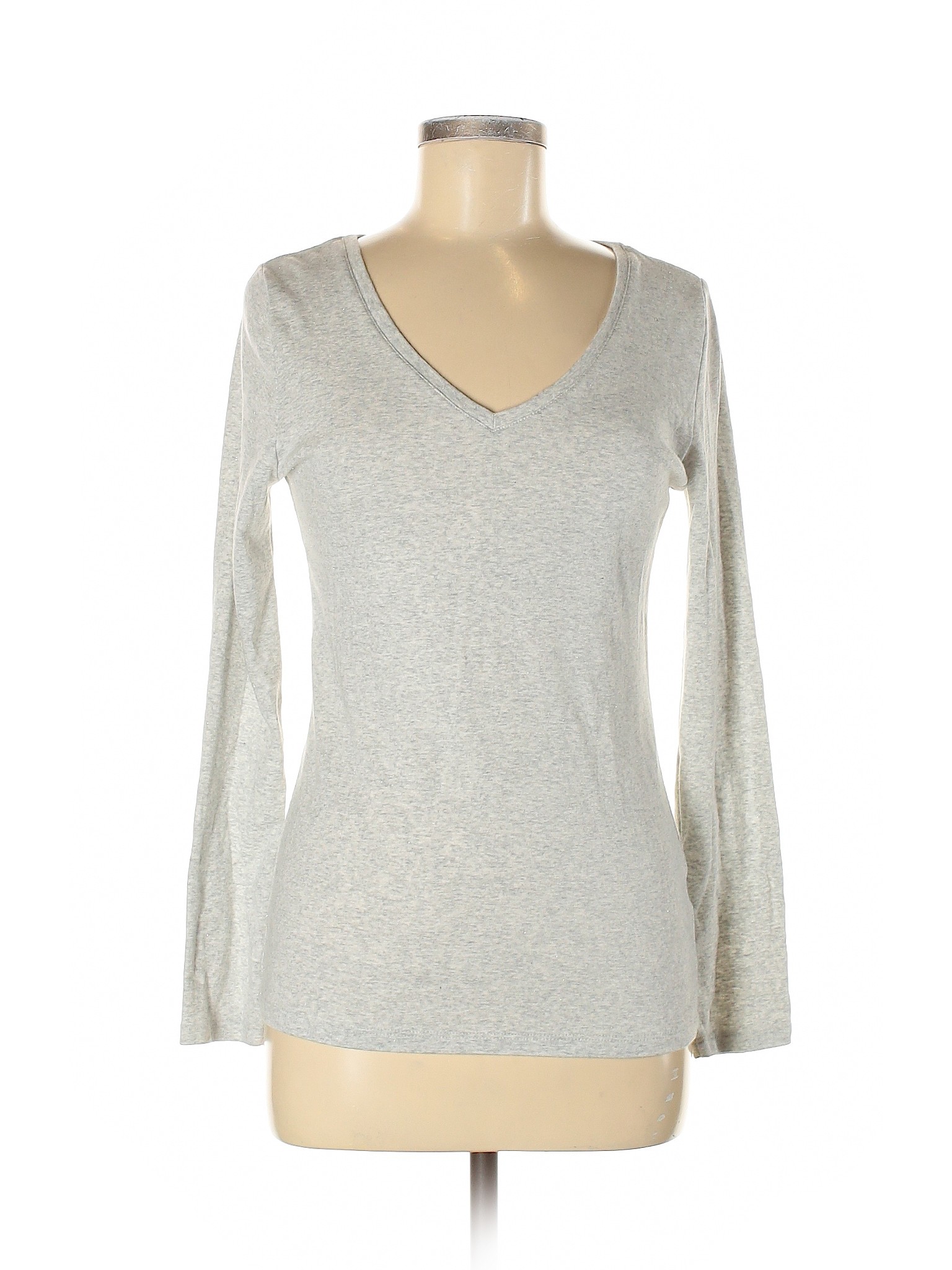 A New Day Women Gray Long Sleeve T-Shirt M | eBay