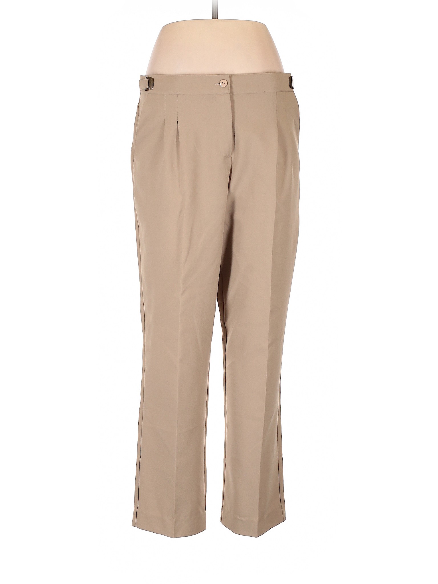 BFA Classics 100% Polyester Tan Dress Pants Size 12 - 83% off | thredUP