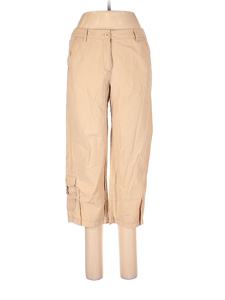 J.Jill 100% Cotton Tan Cargo Pants Size 8 - 91% off | thredUP