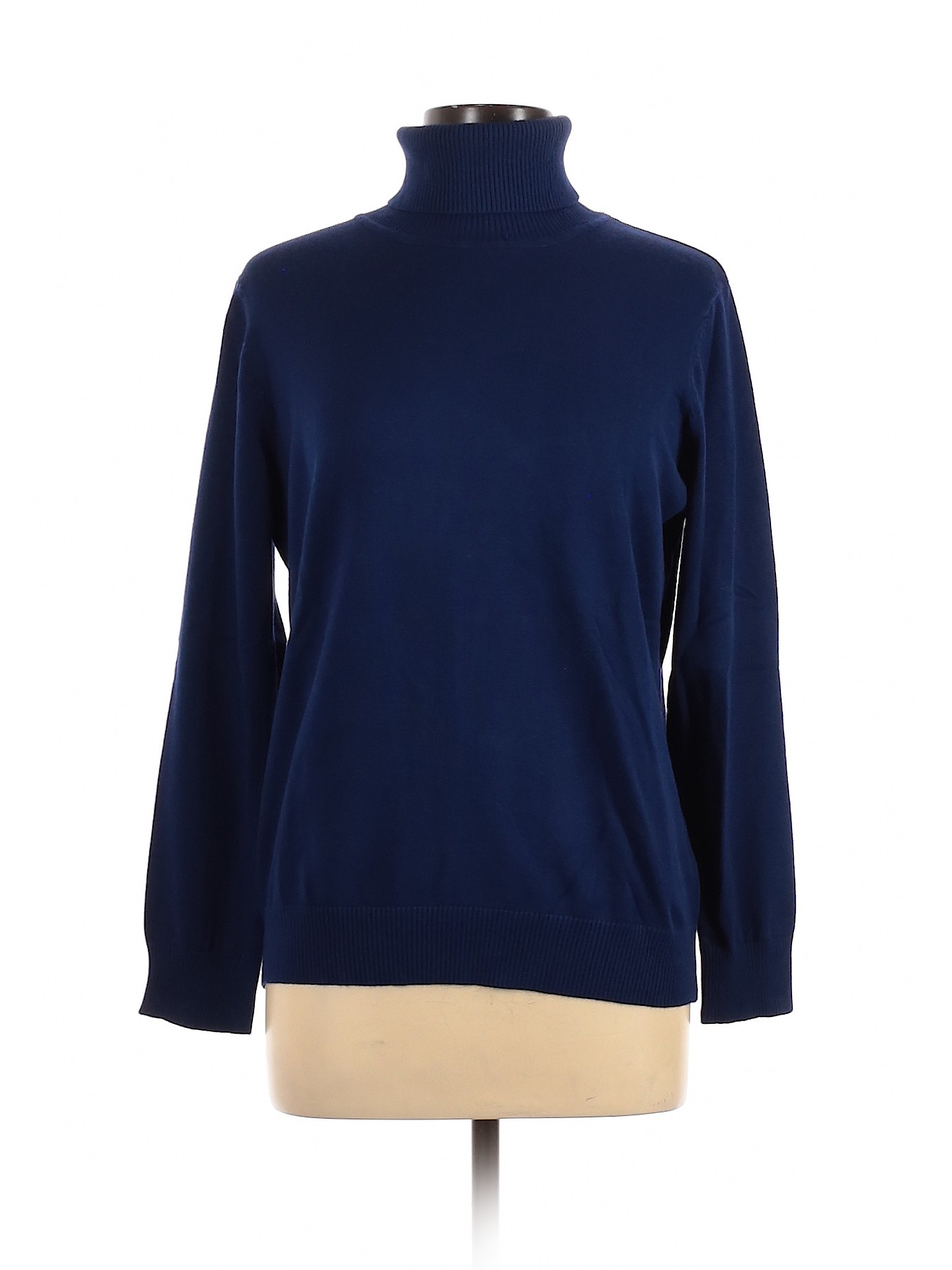 Joseph A. Women Blue Turtleneck Sweater XL | eBay