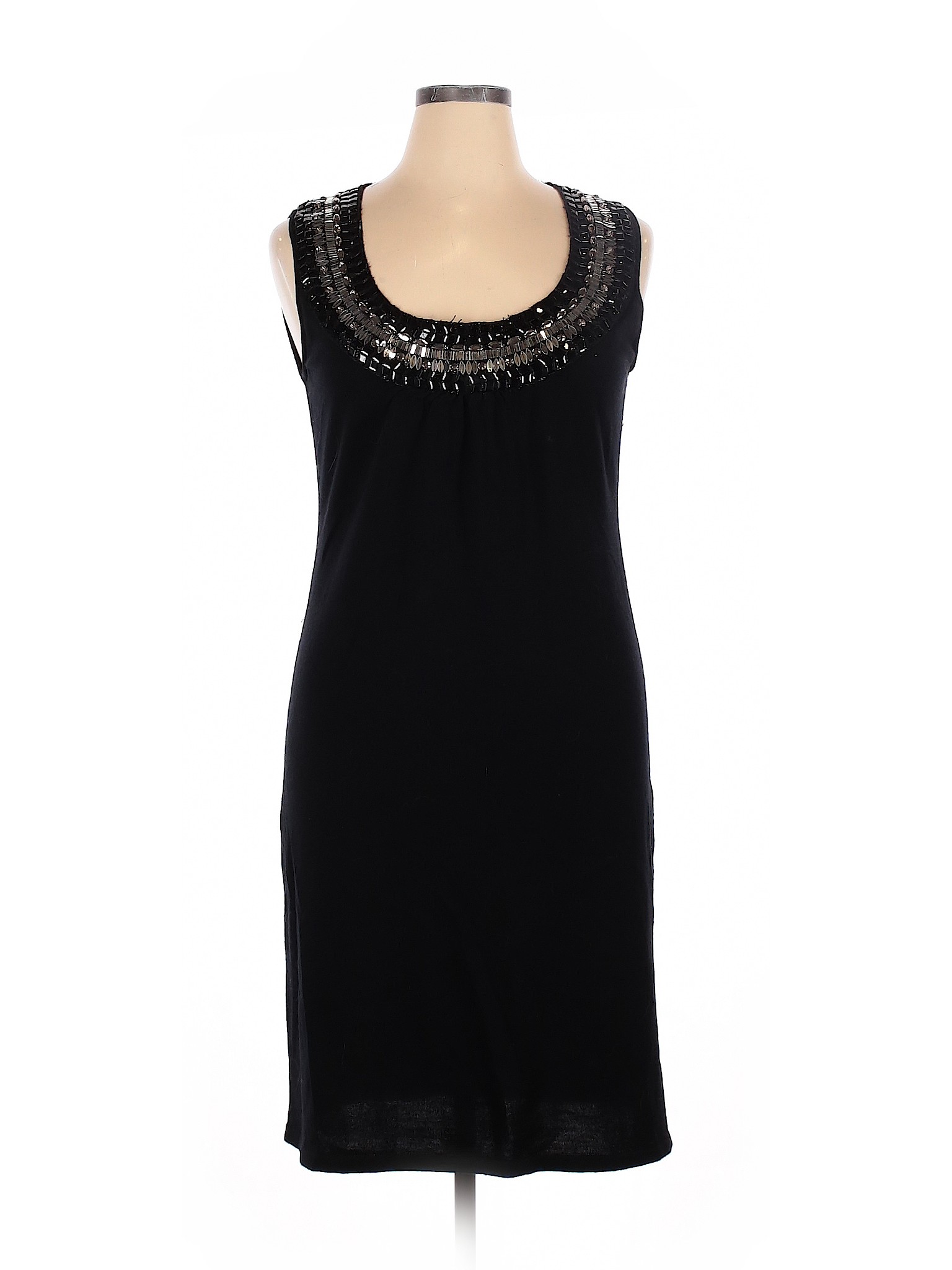 Tory Burch 100% Merino Wool Solid Black Cocktail Dress Size XL - 85% ...