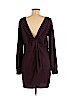 Chelsea28 100% Polyester Solid Burgundy Casual Dress Size 6 - photo 2