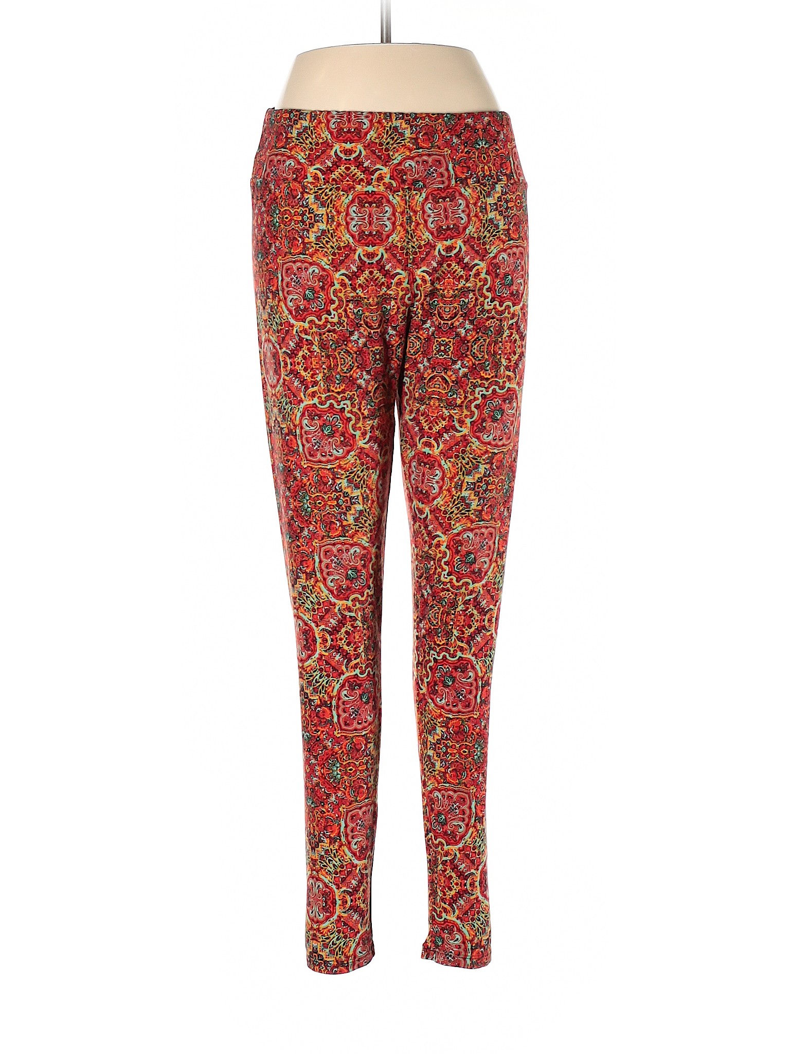 Lularoe Women Red Leggings One Size Plus eBay