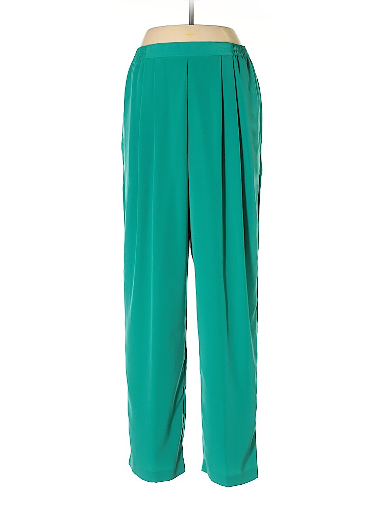 Koret 100% Polyester Solid Teal Casual Pants Size M - 82% off | thredUP