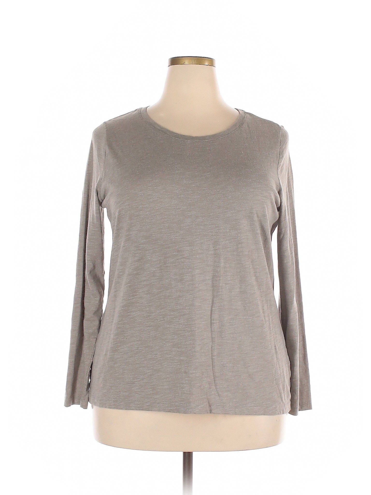 Sonoma Goods for Life Women Gray Long Sleeve T-Shirt XXL | eBay