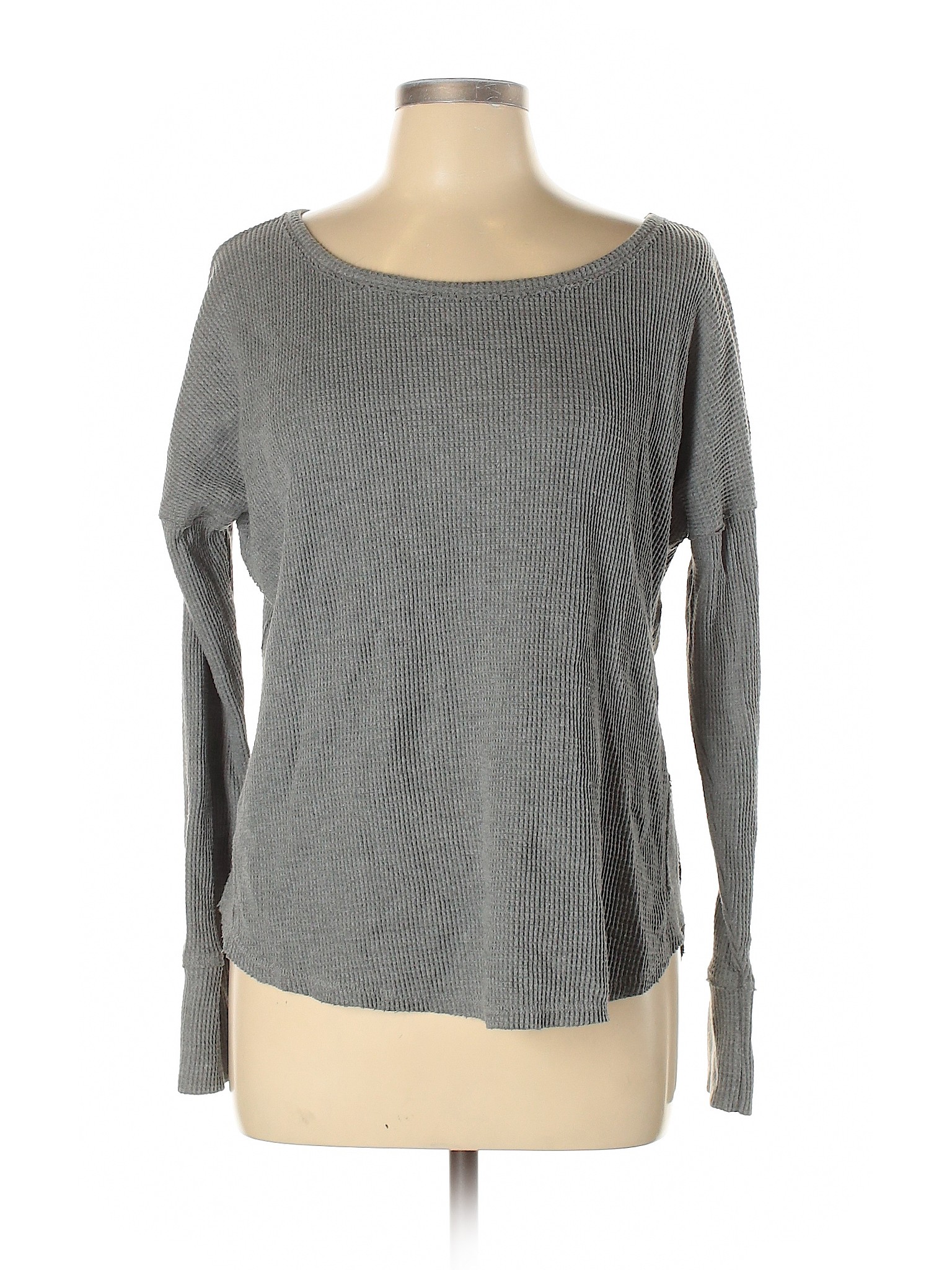 Abercrombie & Fitch Women Gray Pullover Sweater L | eBay