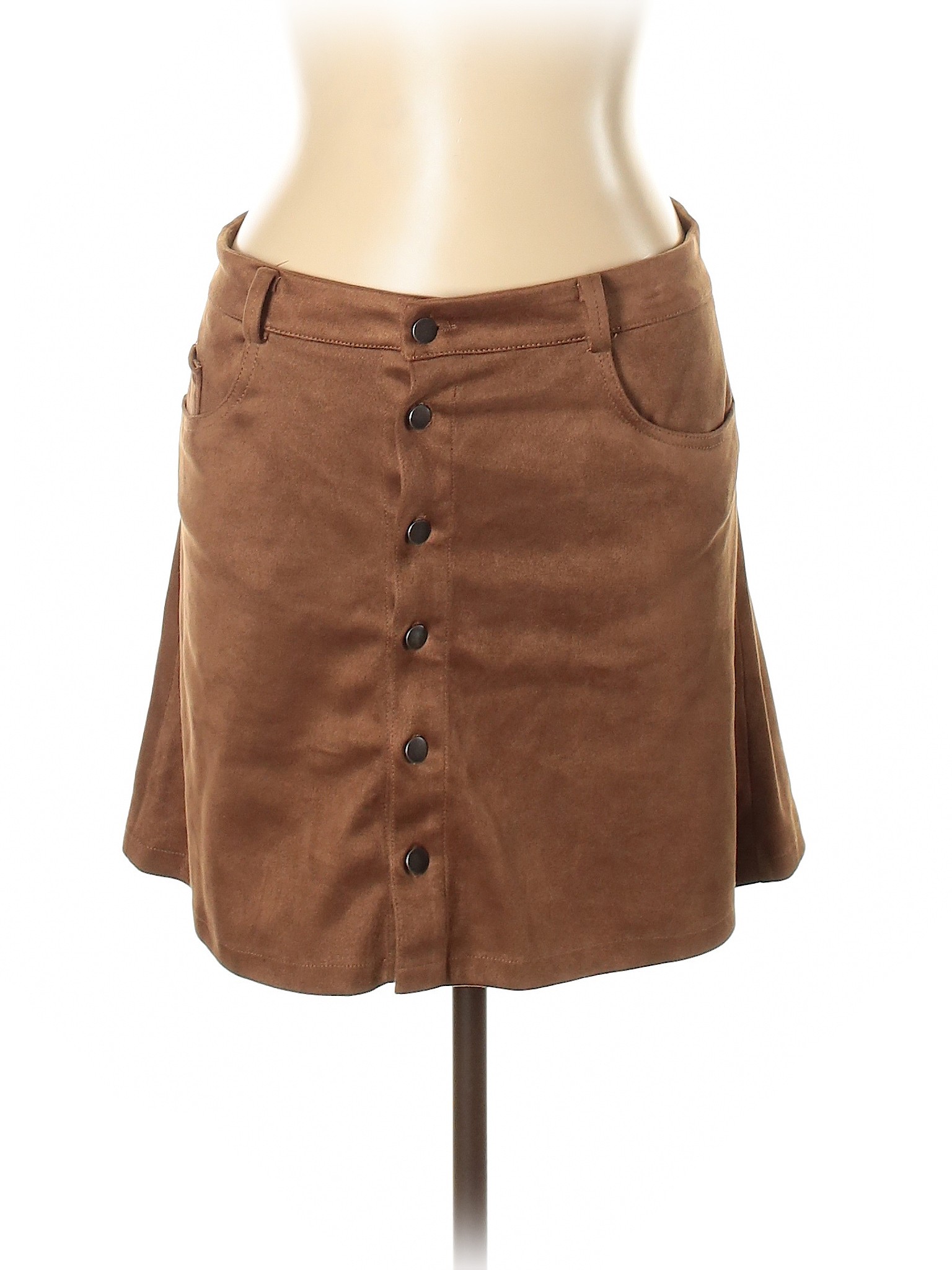 Pull & Bear Women Brown Casual Skirt L | eBay