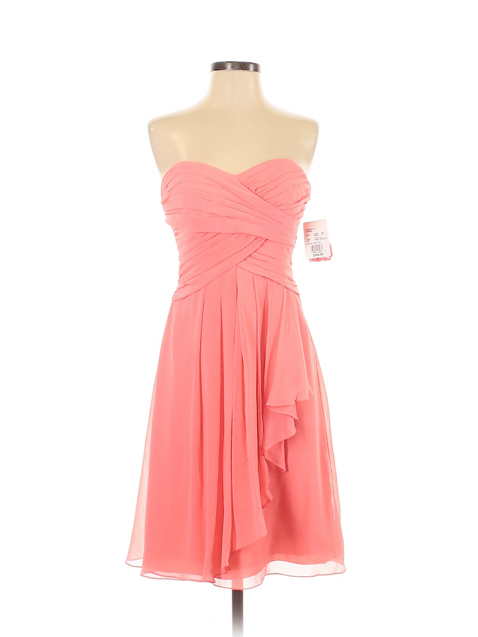 NWT David's Bridal Women Pink Cocktail Dress 2 | eBay