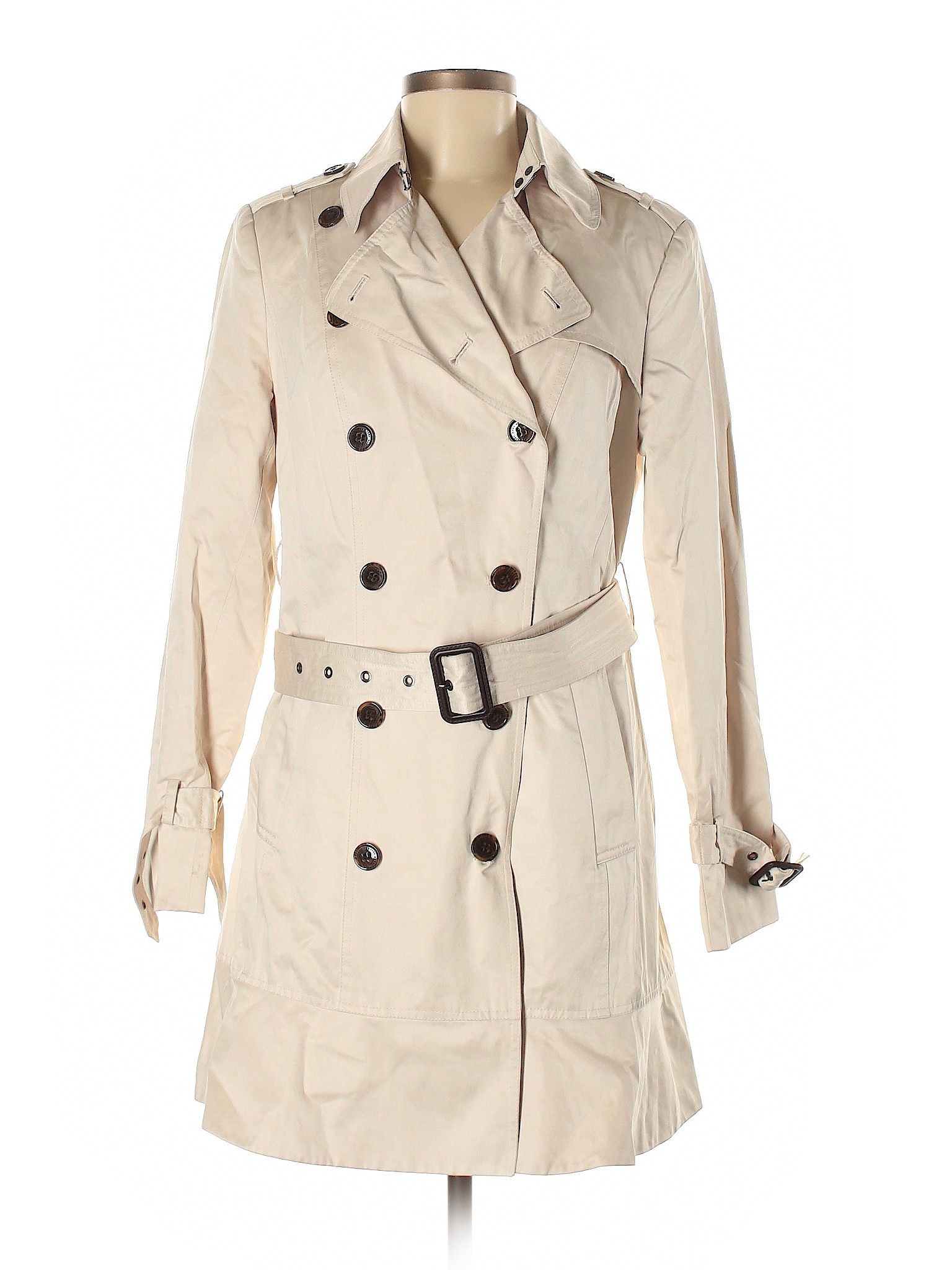 Marc New York Ivory Tan Trenchcoat Size M - 77% off | thredUP