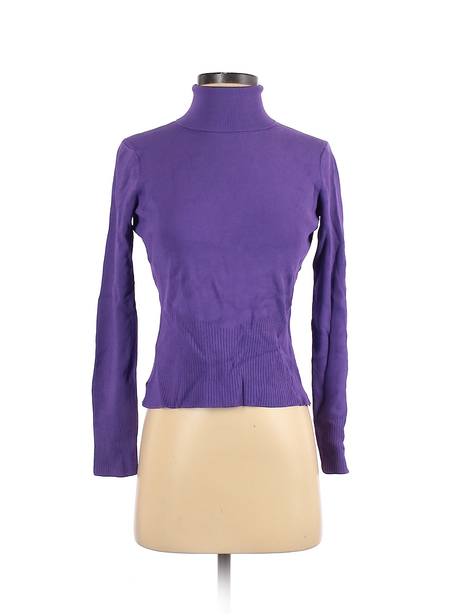 City Silk Women Purple Turtleneck Sweater S | eBay
