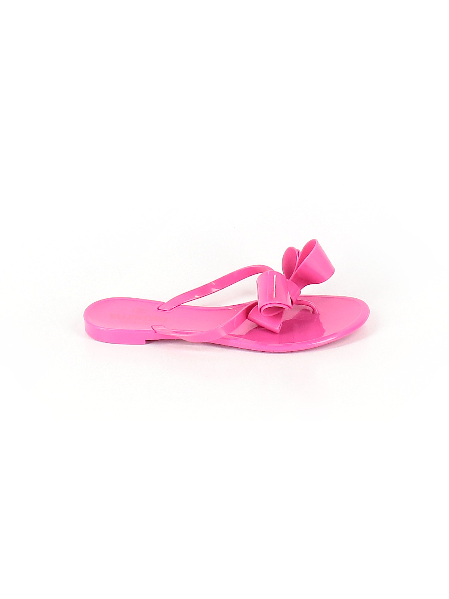 valentino pink flip flops