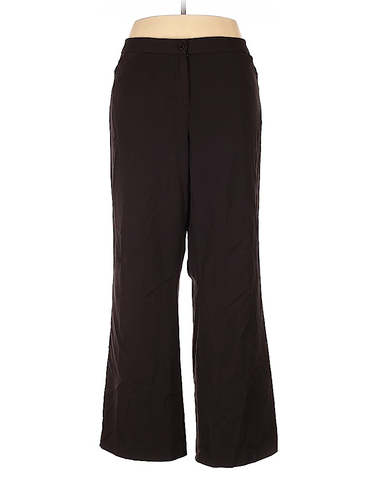 Lane Bryant Brown Dress Pants Size 20 (Plus) - 50% off | thredUP