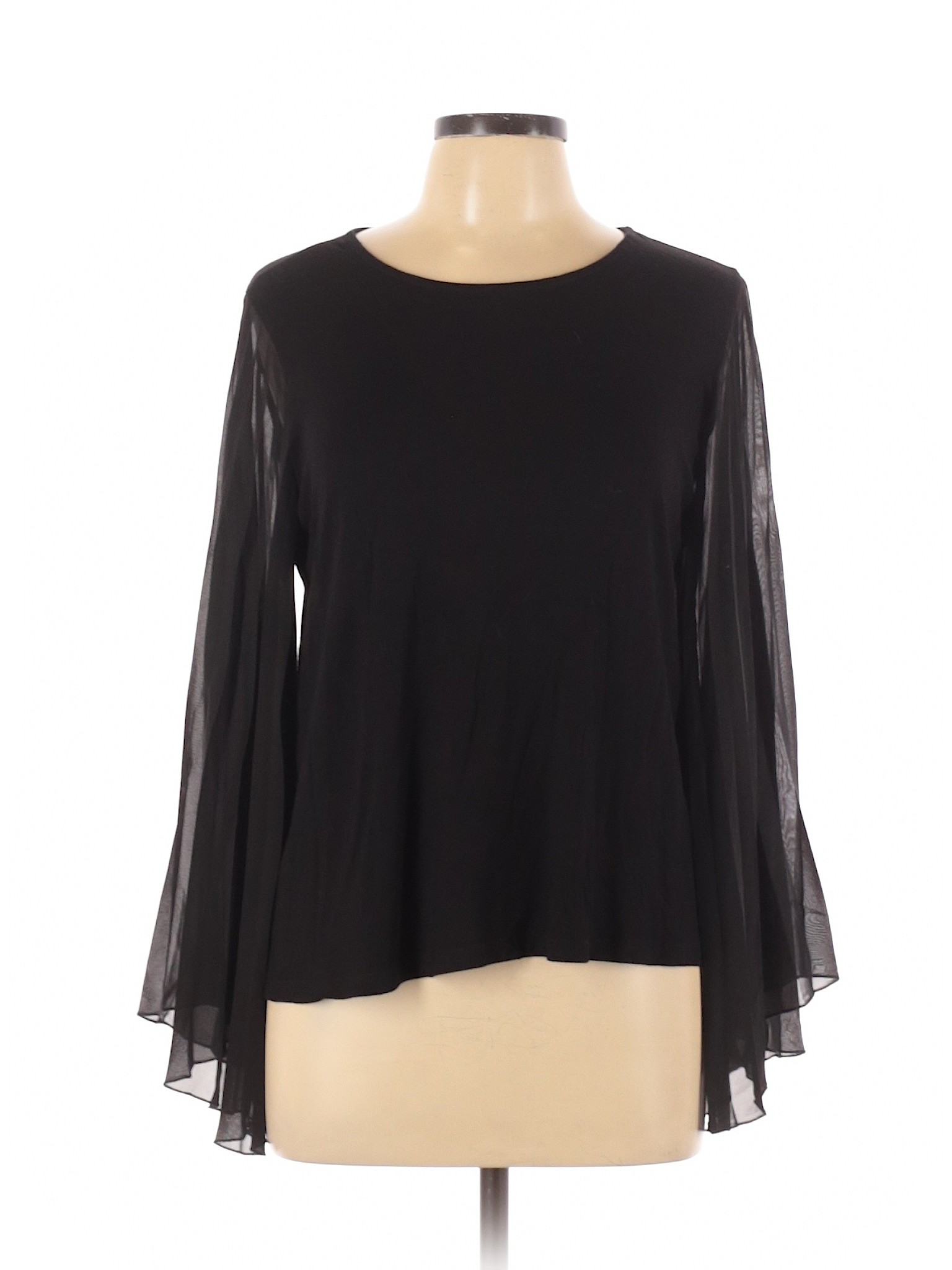 W5 Women Black Long Sleeve Top L | eBay