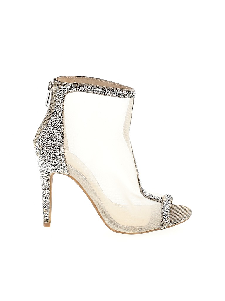 jessica simpson silver sparkly heels