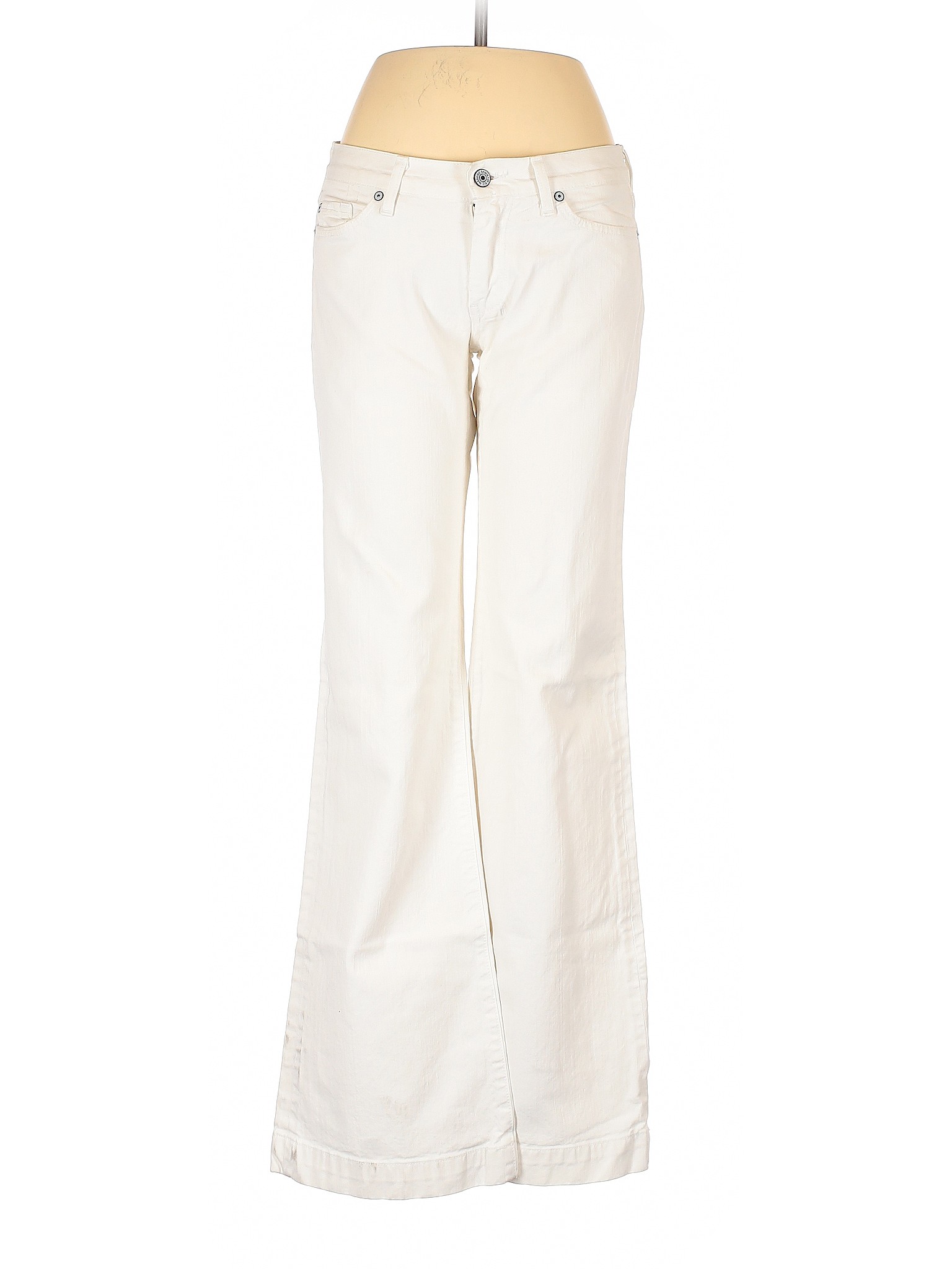 7 for all mankind white jeans