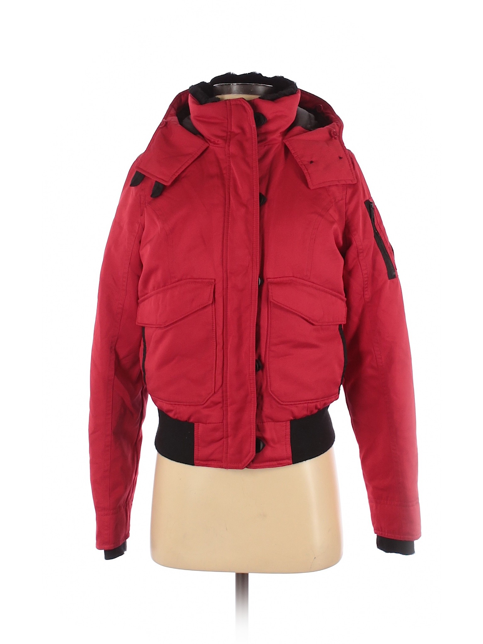 hollister red coat