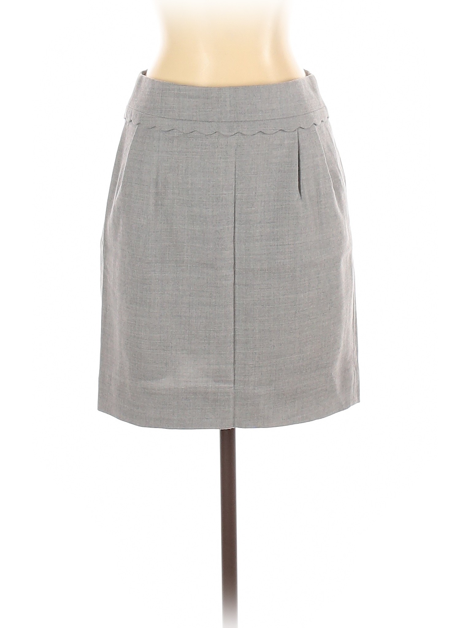 J.Crew Women Gray Wool Skirt 0 | eBay