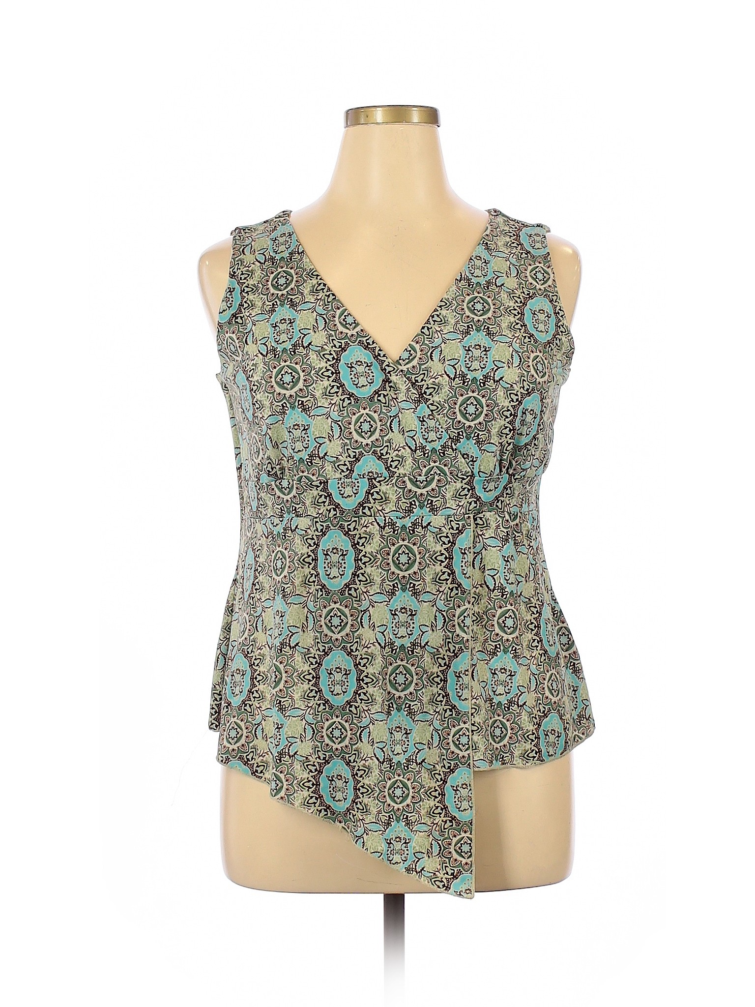 J.t.b. Women Green Sleeveless Top XL | eBay