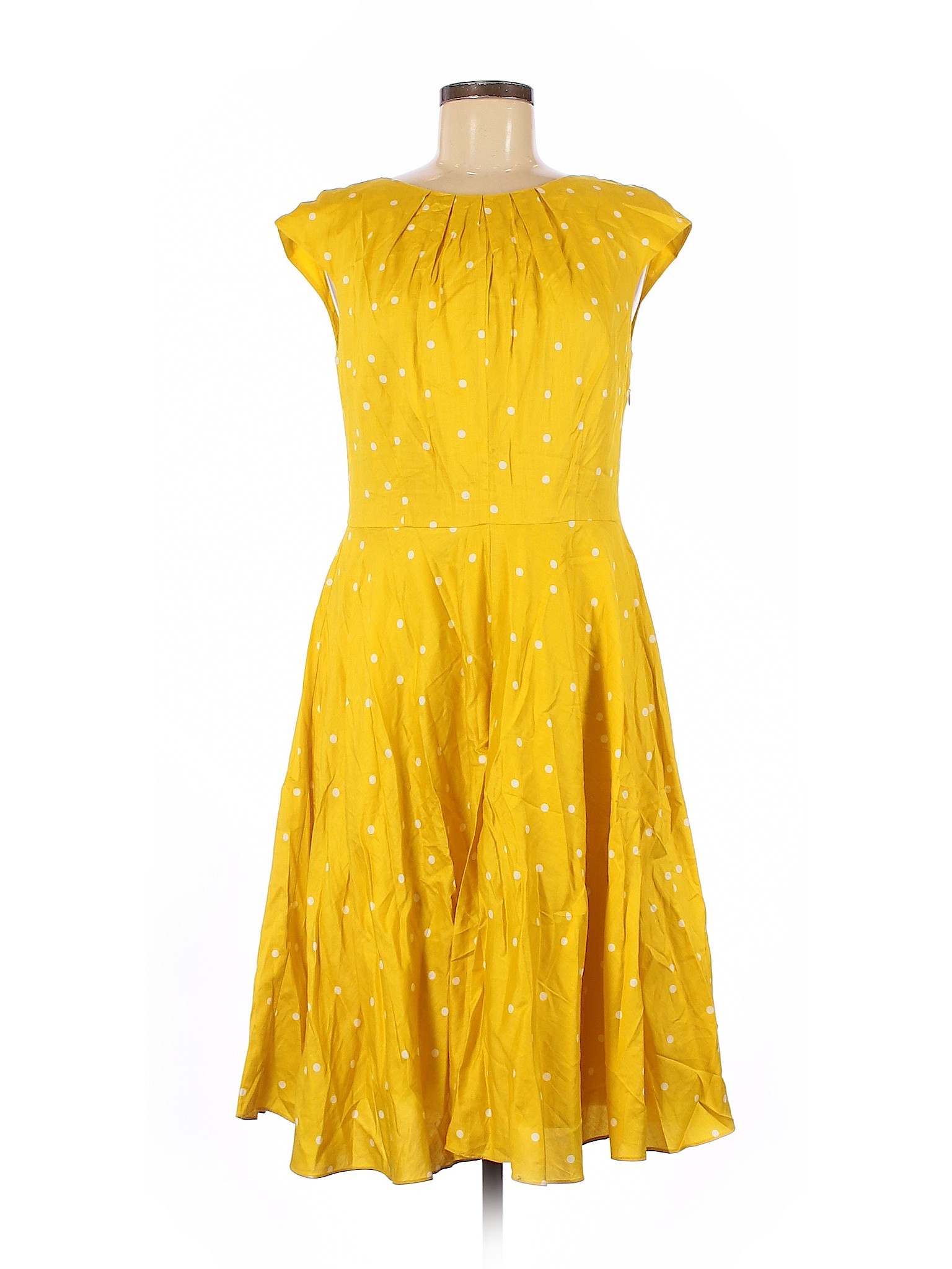 boden yellow spot dress