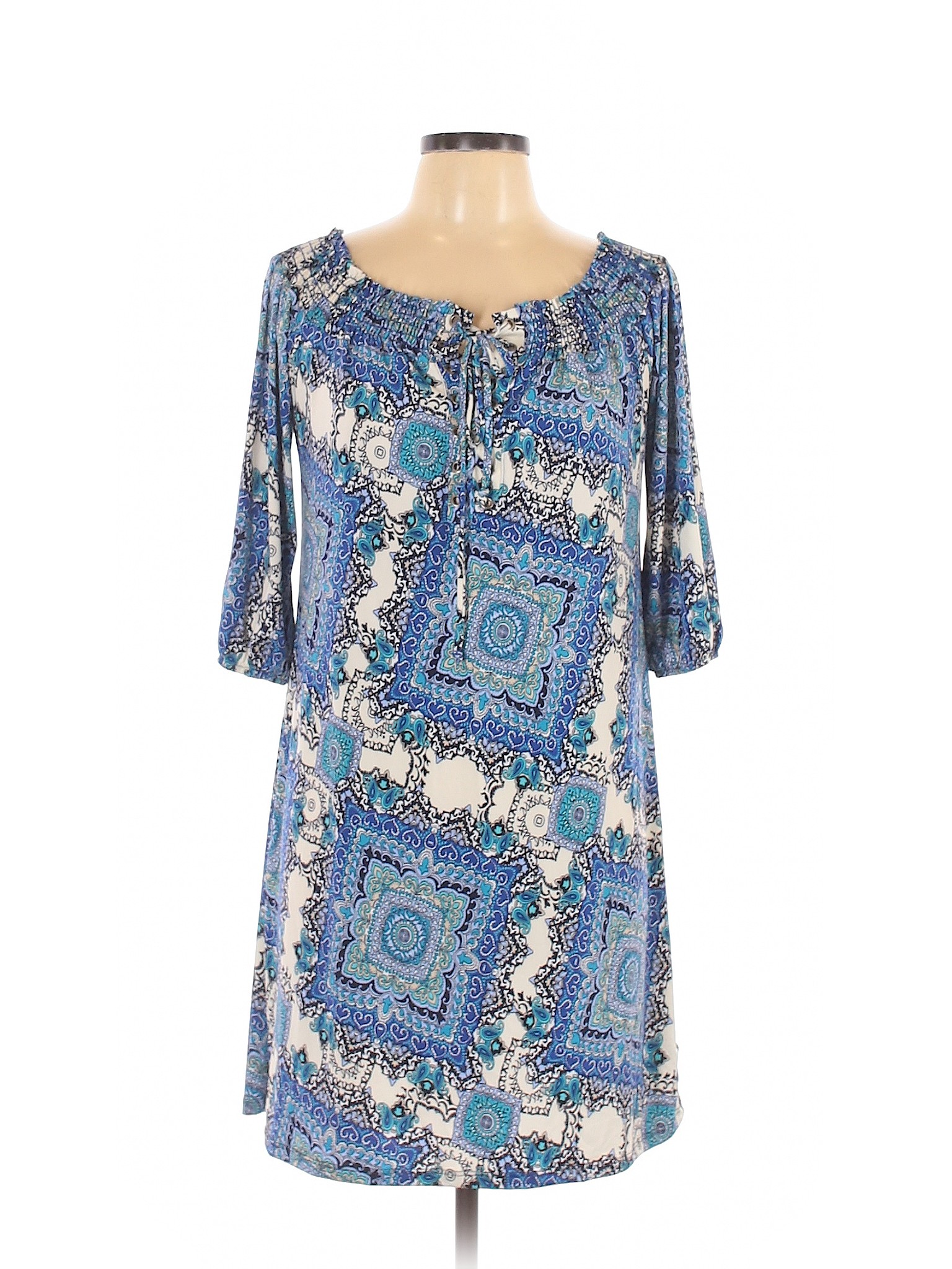 Ariella Women Blue Casual Dress L | eBay