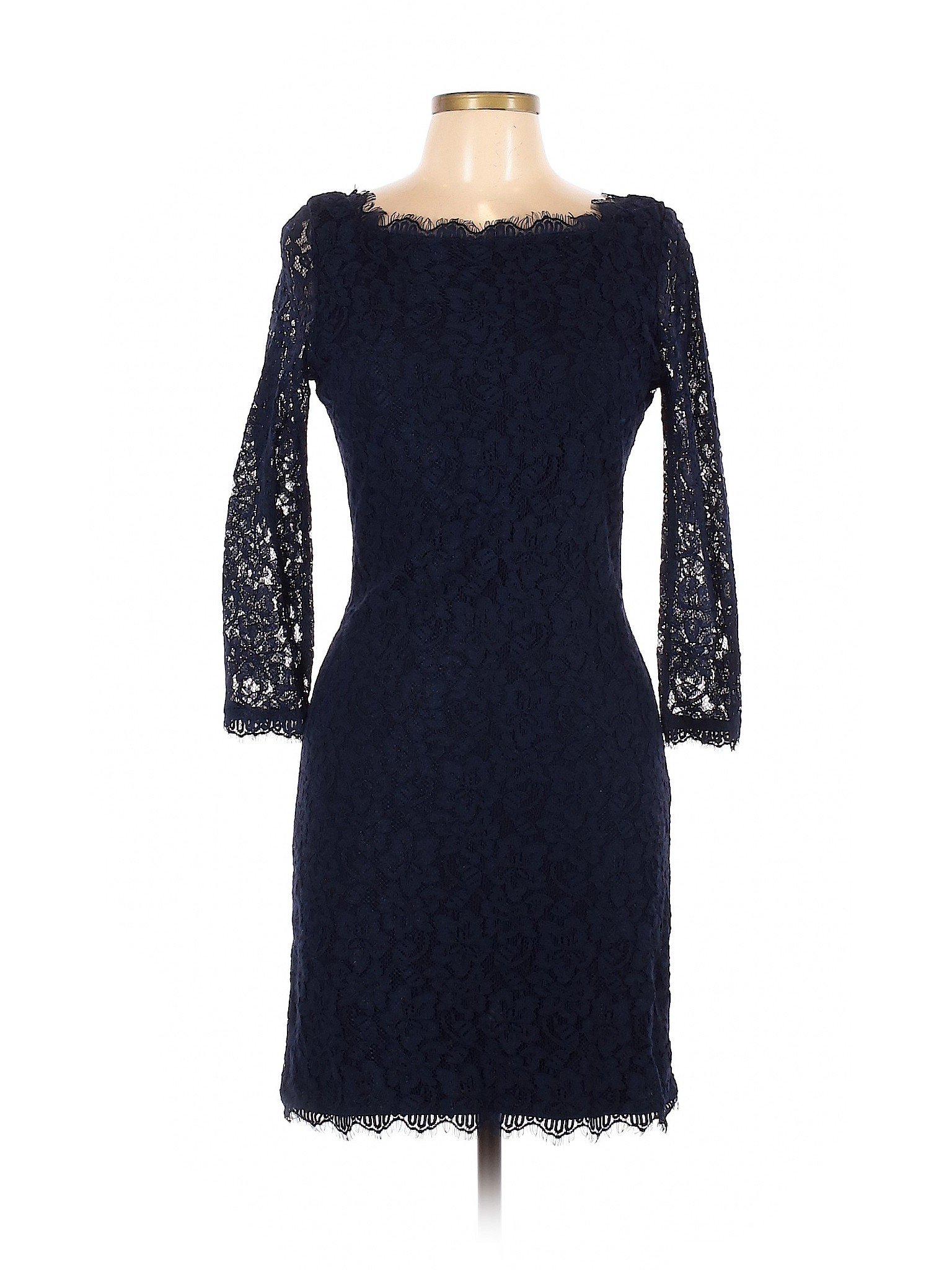 Diane von Furstenberg Women Blue Cocktail Dress 12 | eBay