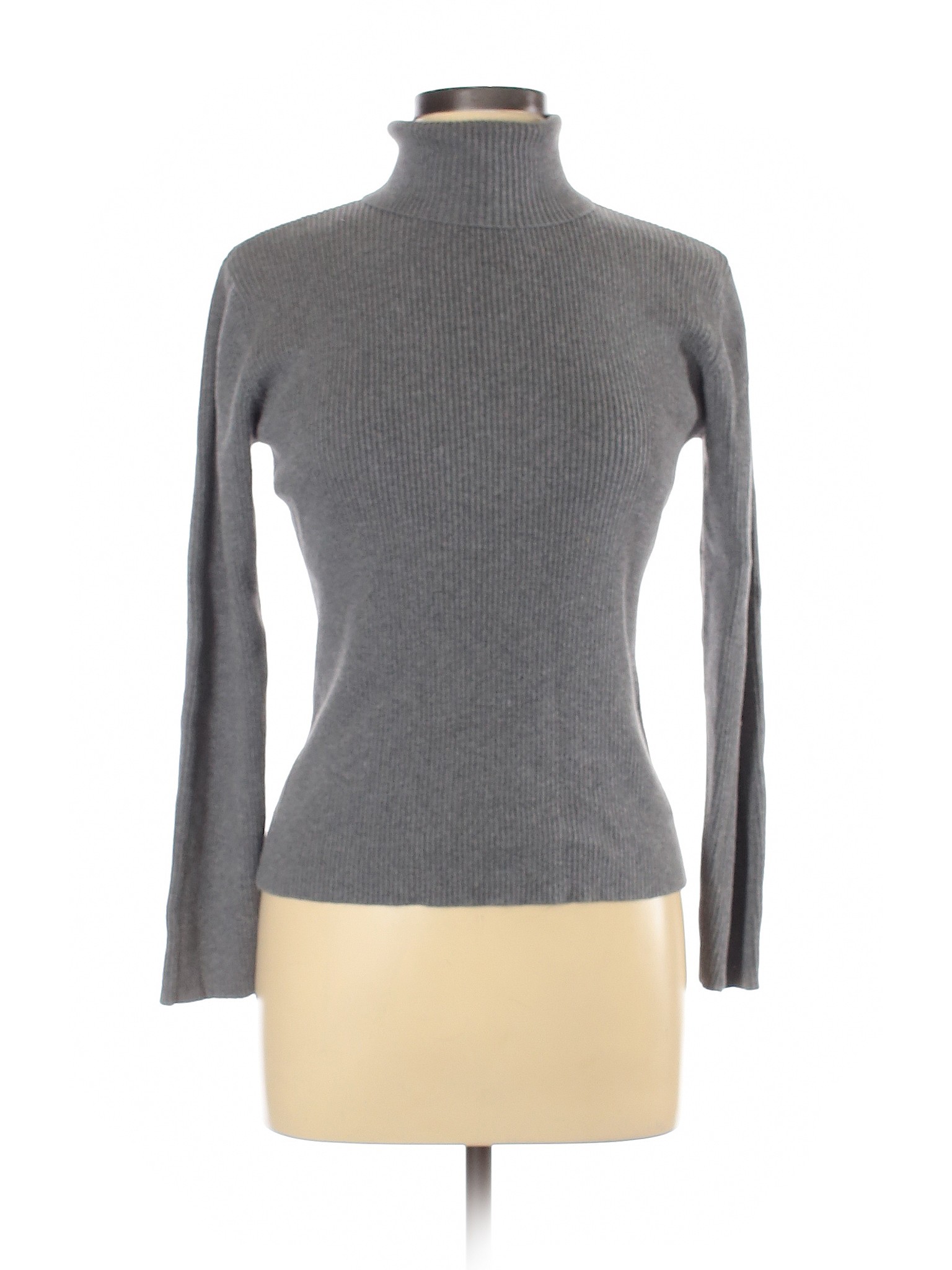 Style&Co Women Gray Long Sleeve Turtleneck L | eBay