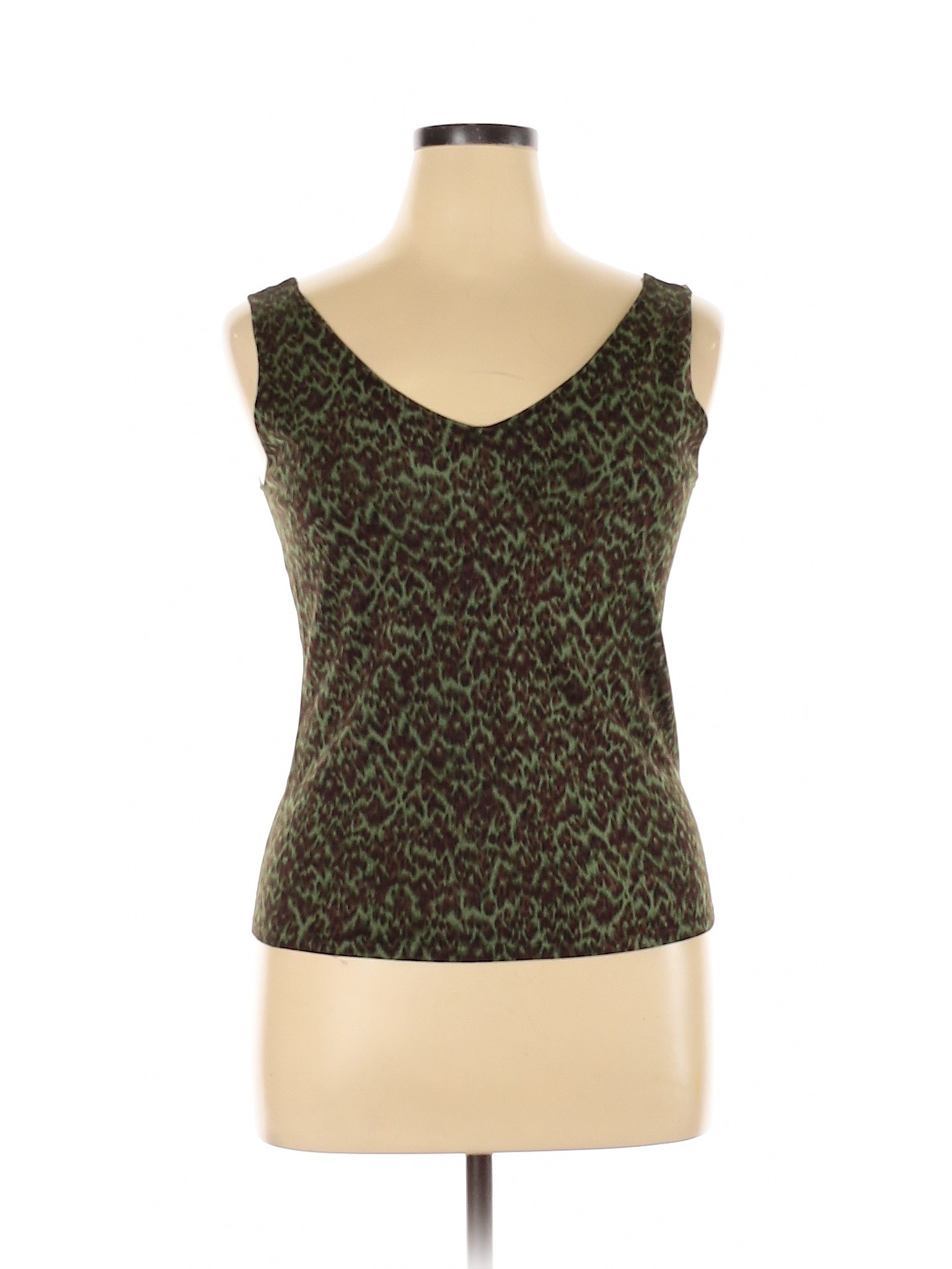 Dana Buchman Women Green Sleeveless Top XL | eBay
