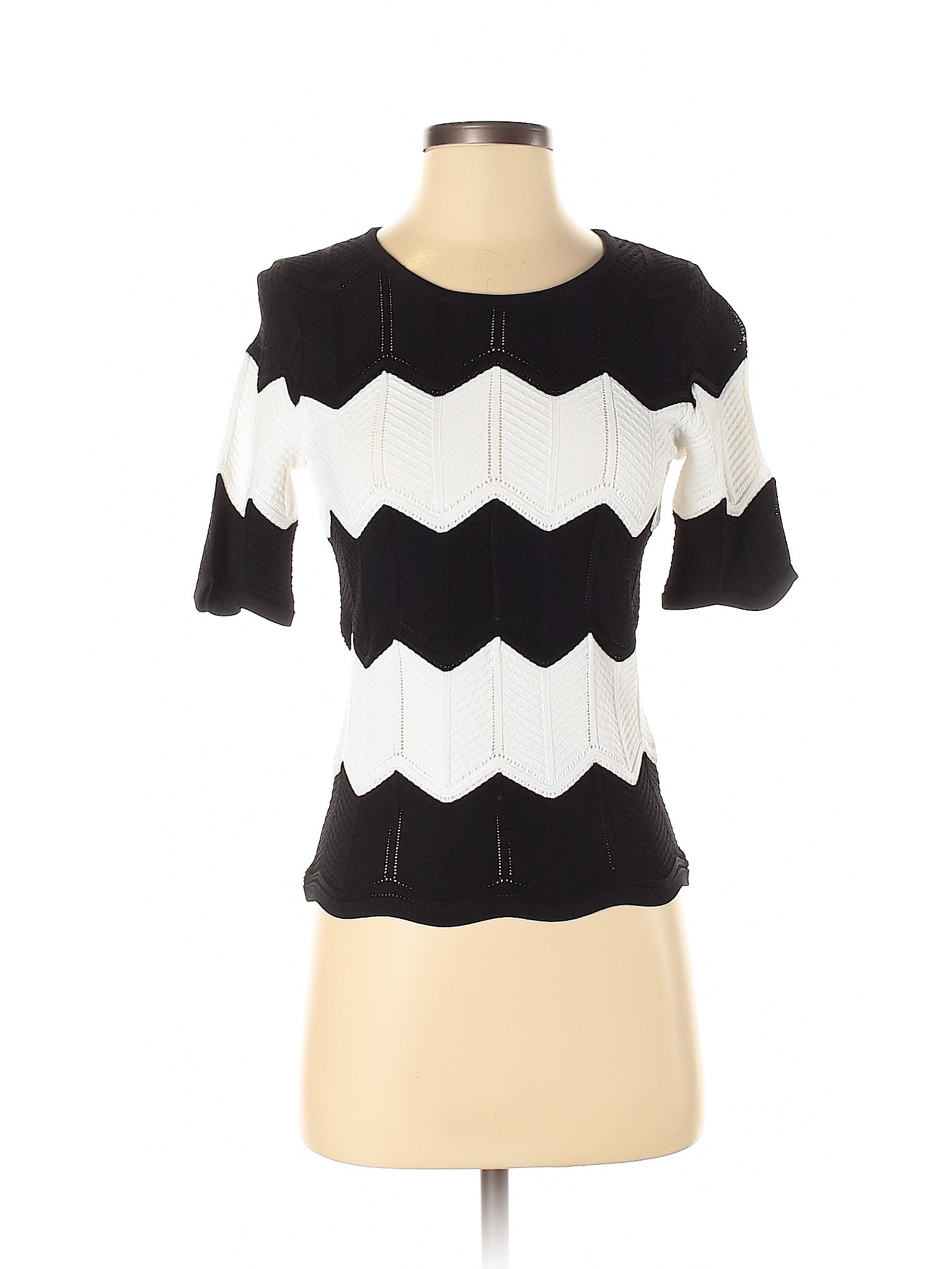 Etcetera Black Short Sleeve Top Size S 78 off ThredUp