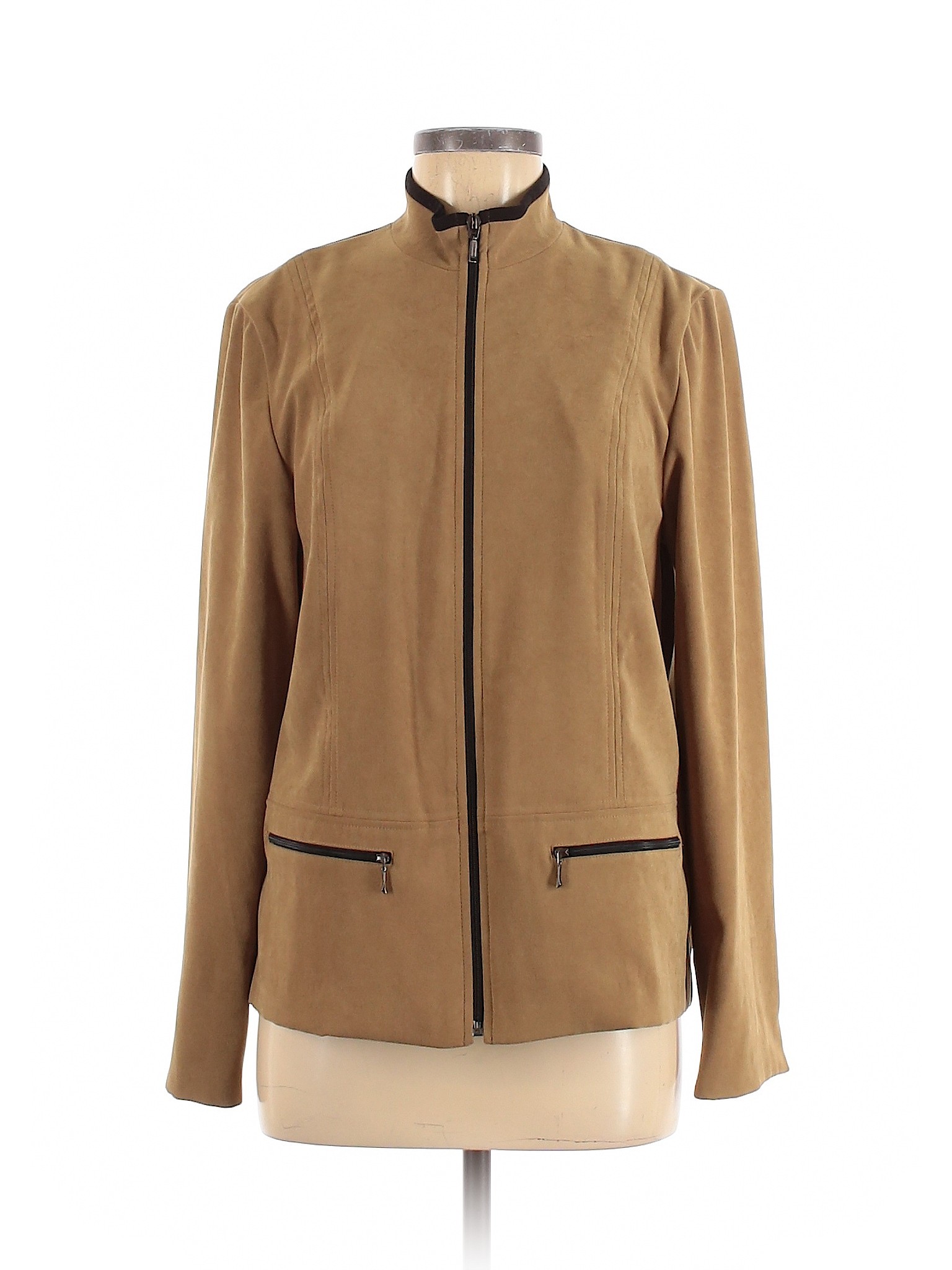 JM Collection Women Brown Jacket 12 | eBay