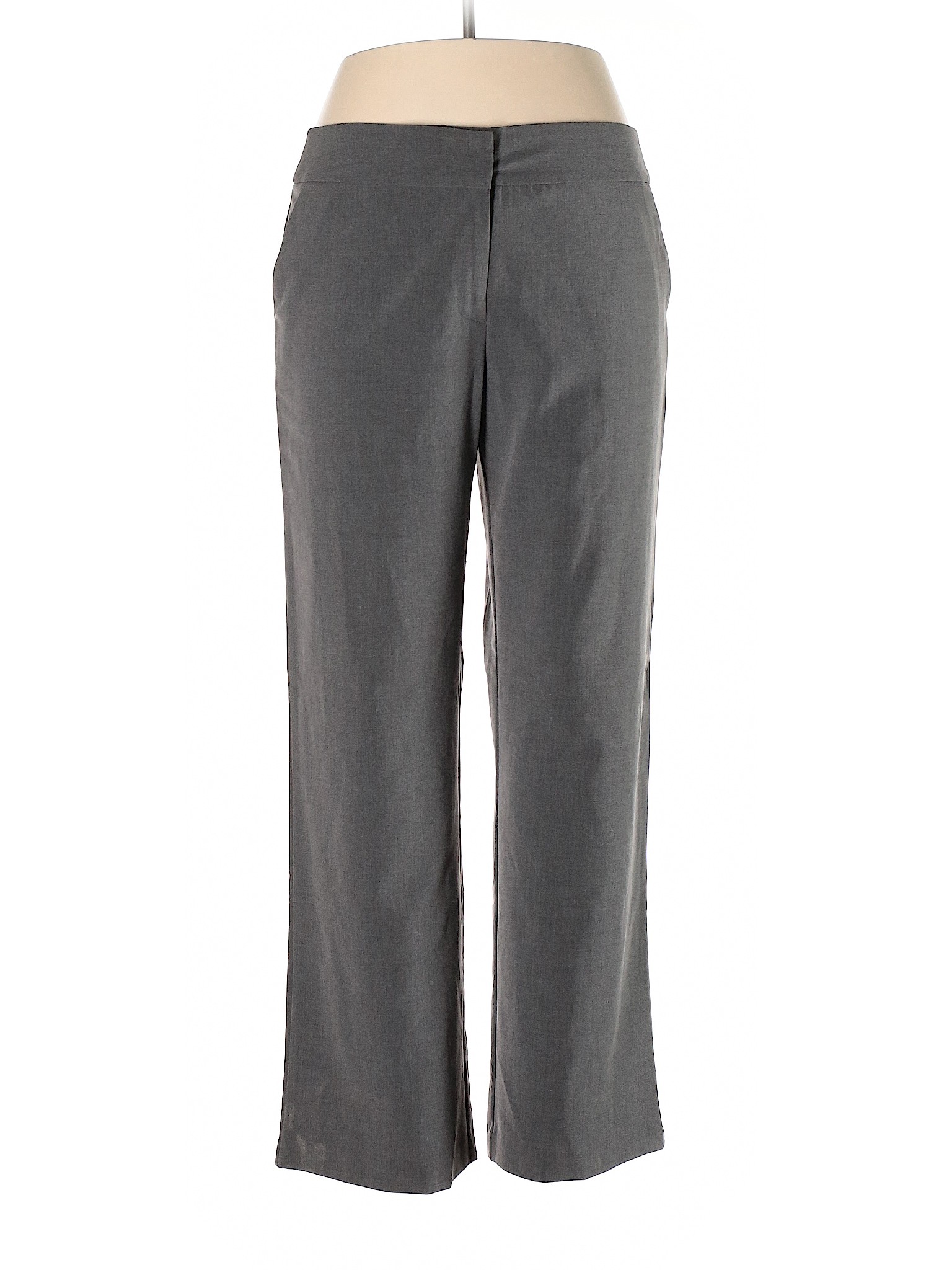 George Women Gray Dress Pants 14 | eBay