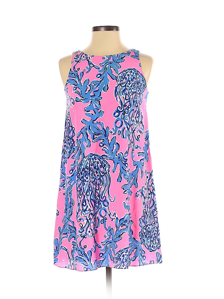 Lilly Pulitzer 100 Silk Pink Casual Dress Size Xxs 73 Off Thredup