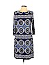 London Times Blue Casual Dress Size 10 - photo 1