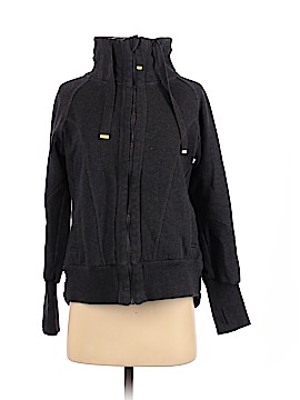 mondetta asymmetrical hooded jacket