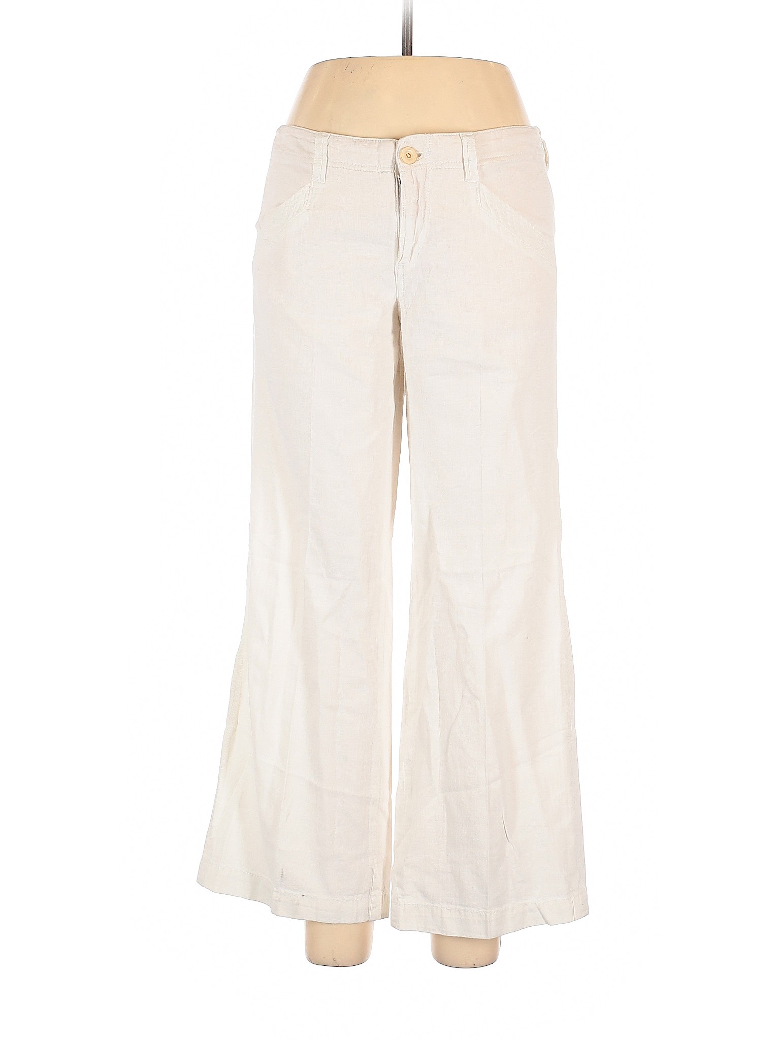 ivory linen pants