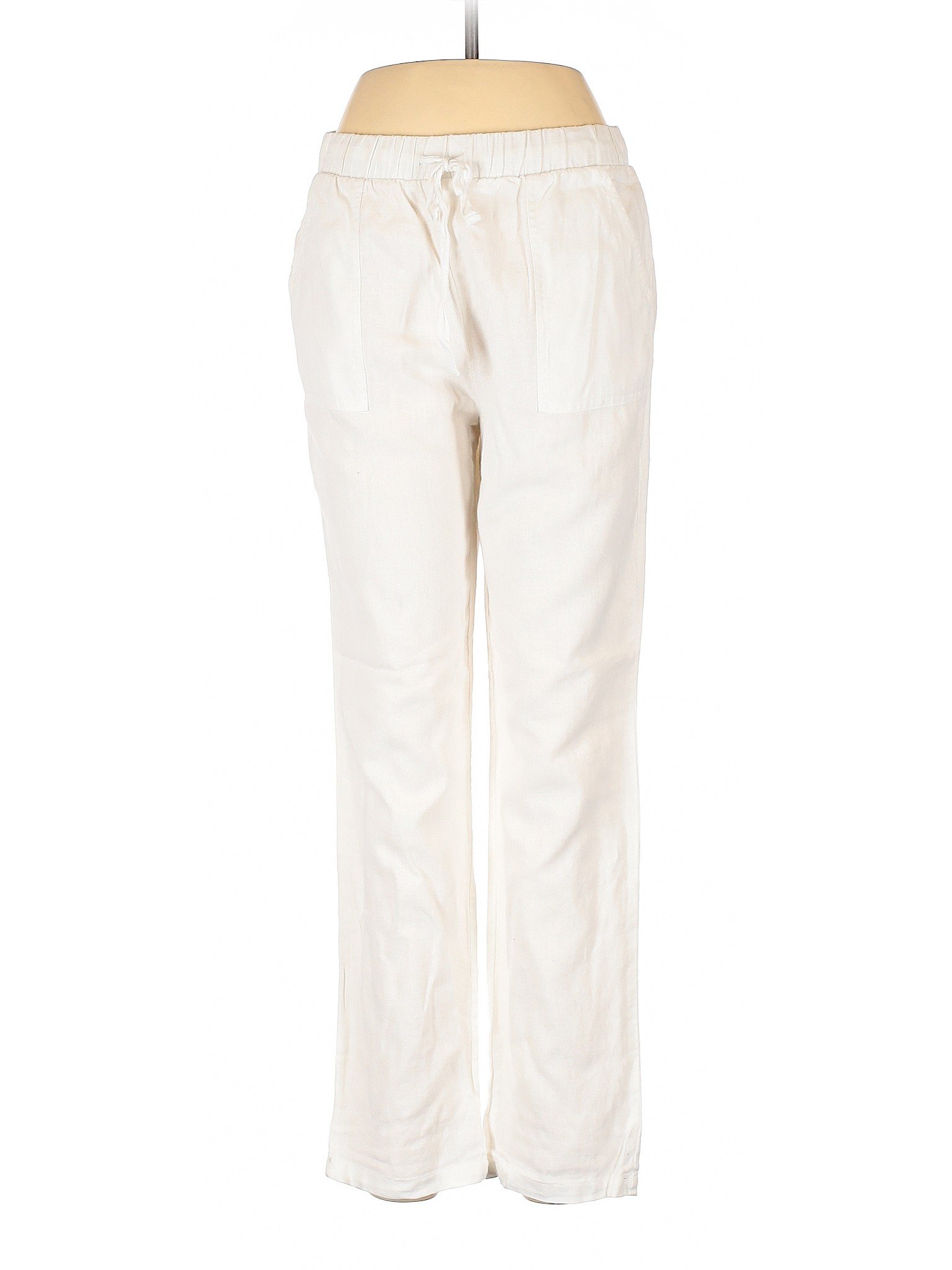 Emerson Grace Women White Linen Pants M | eBay