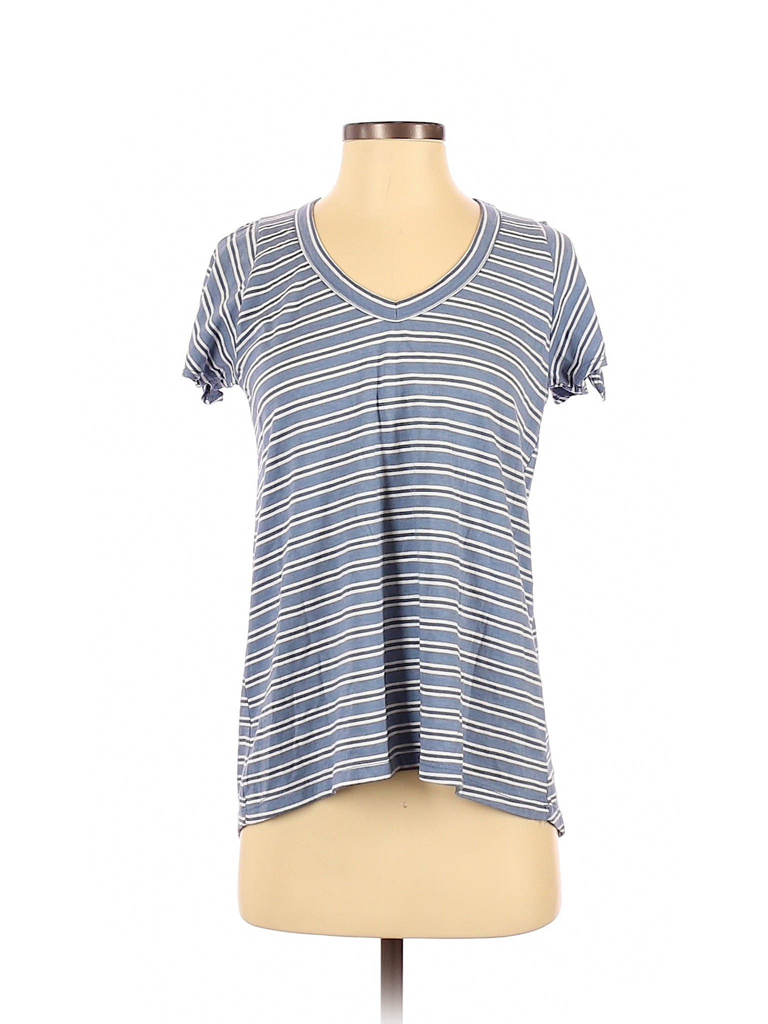 Left of Center Women Blue Short Sleeve T-Shirt XS | eBay
