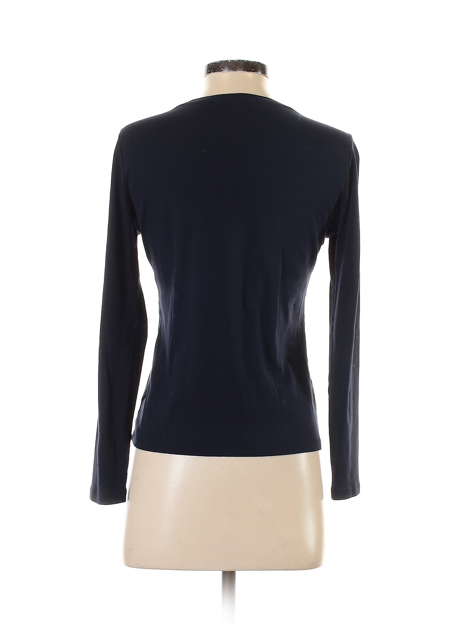 Talbots Women Black Long Sleeve T-Shirt S Petites | eBay