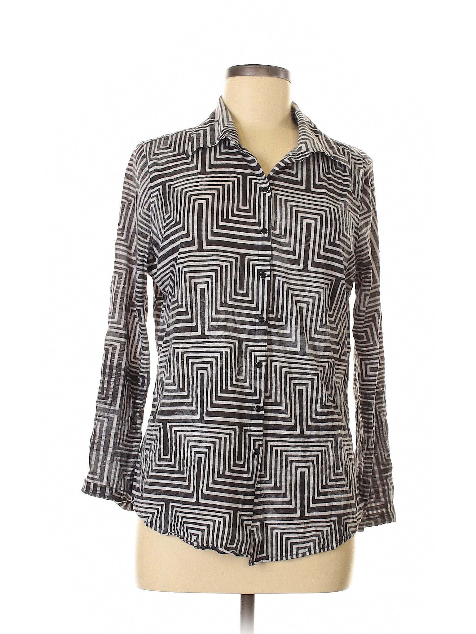 gray button down shirt women's