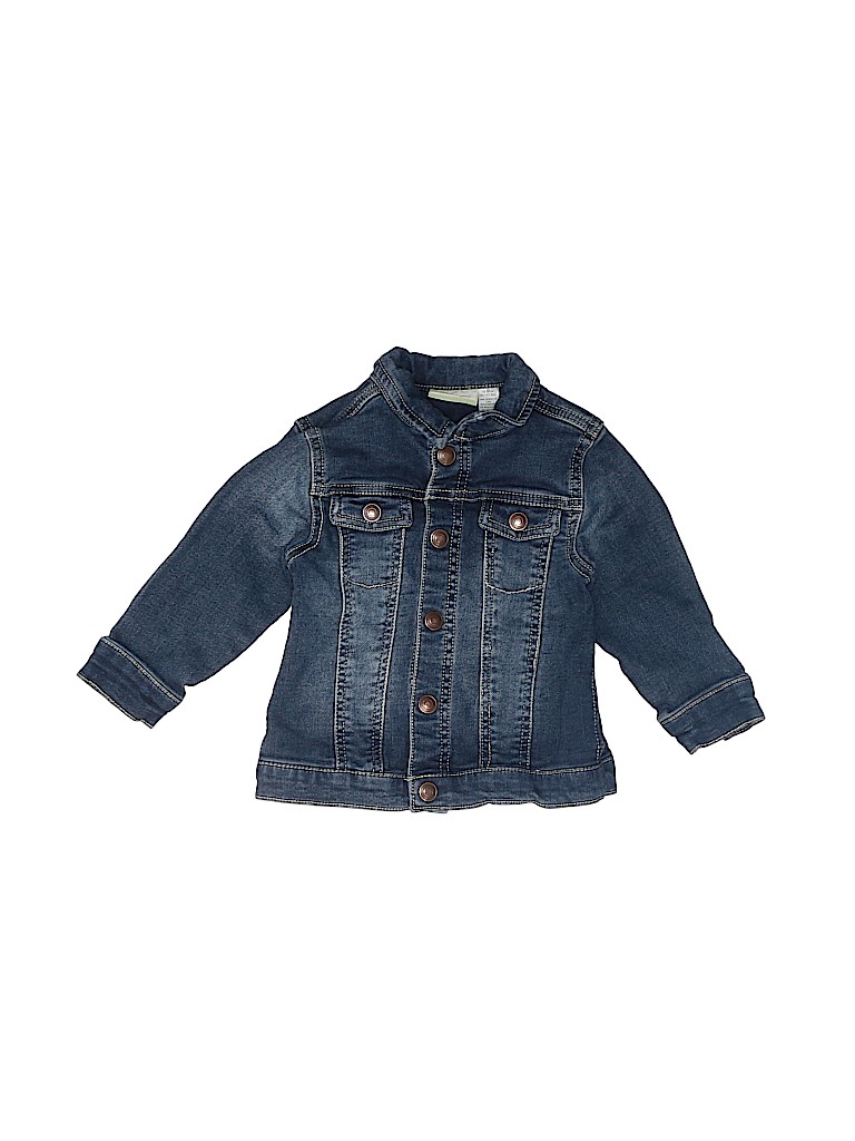 First Impressions Stripes Blue Denim Jacket Size 18 mo - 76% off | thredUP