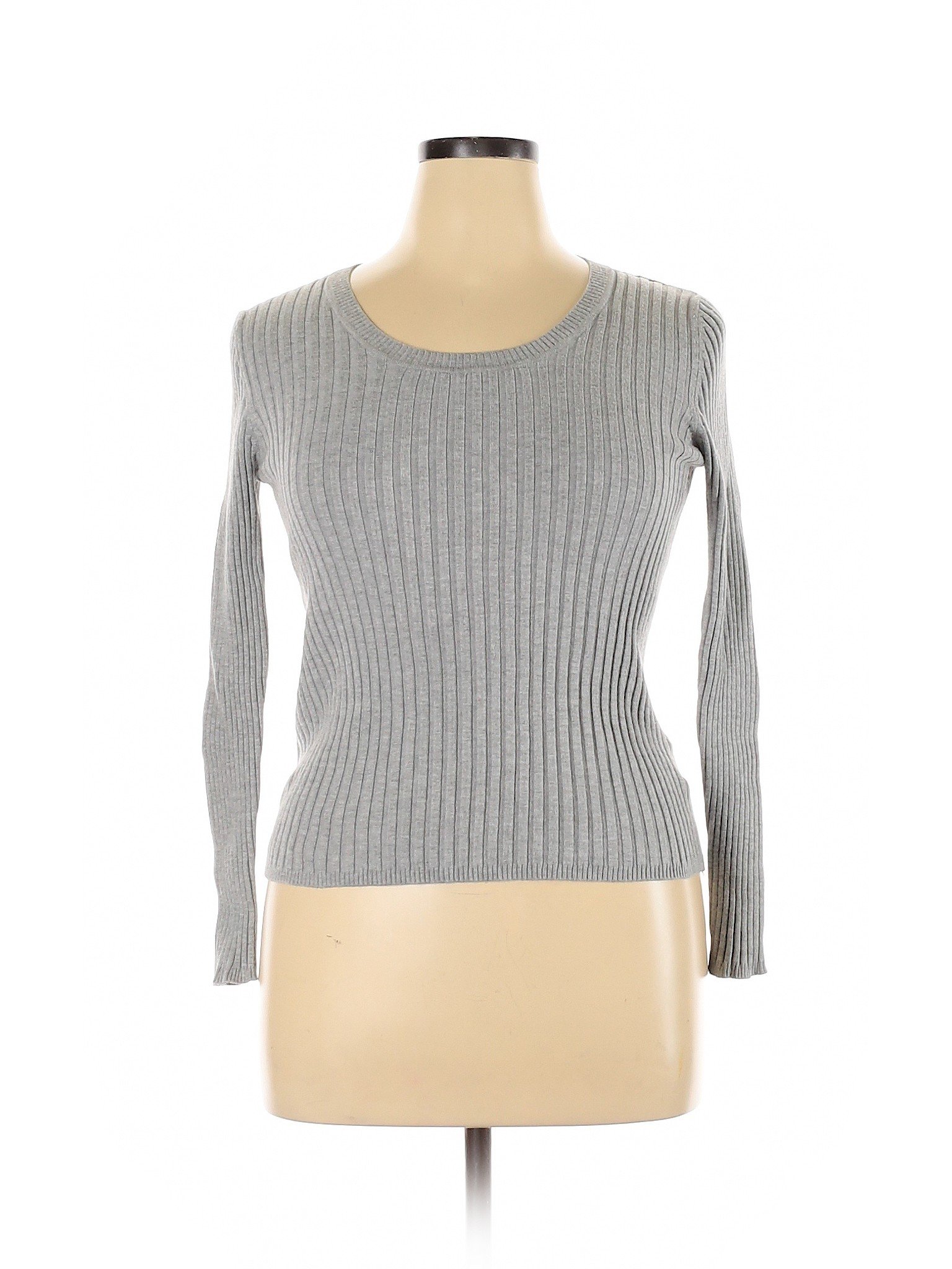 George Women Gray Pullover Sweater 16 | eBay