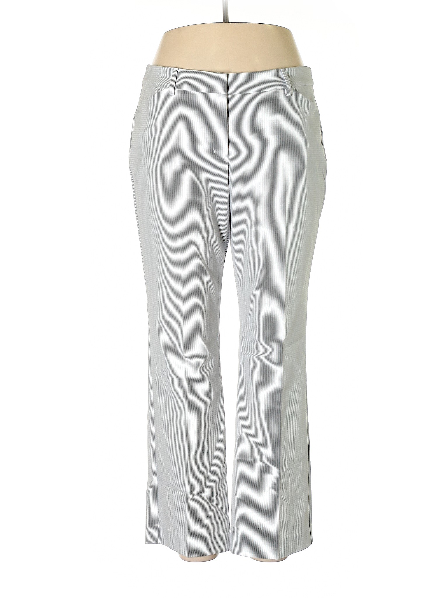 Express Stripes Gray White Dress Pants Size 14 - 79% off | thredUP